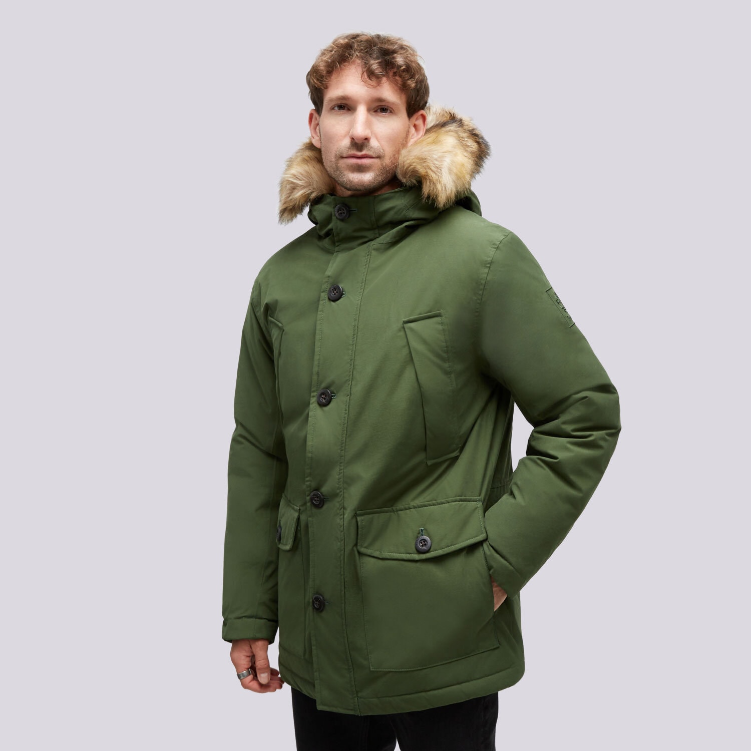 Bărbați eacă de iarnă TIMBERLAND JACHETĂ DE IARNĂ SCAR RIDGE WATER RESISTANT PARKA TB0A22W2EIN1 Verde