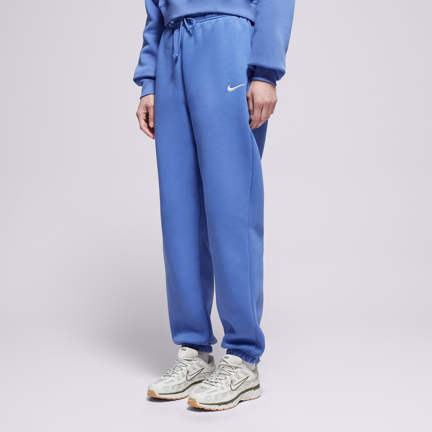 Femei pantaloni NIKE PANTALONI  PHNX FLC HR OS PANT 2 W NSW FZ5996-460 Albastru