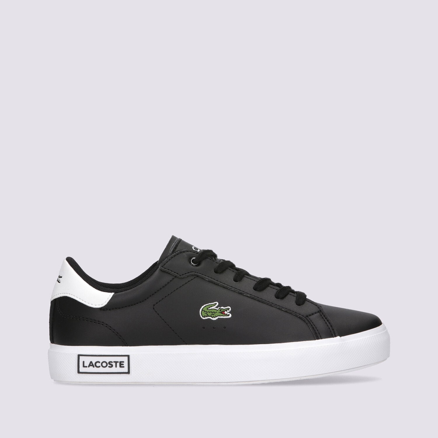 Copii pantofi sport LACOSTE POWERCOURT 0721 1 SUJ 741SUJ0014312 Negru