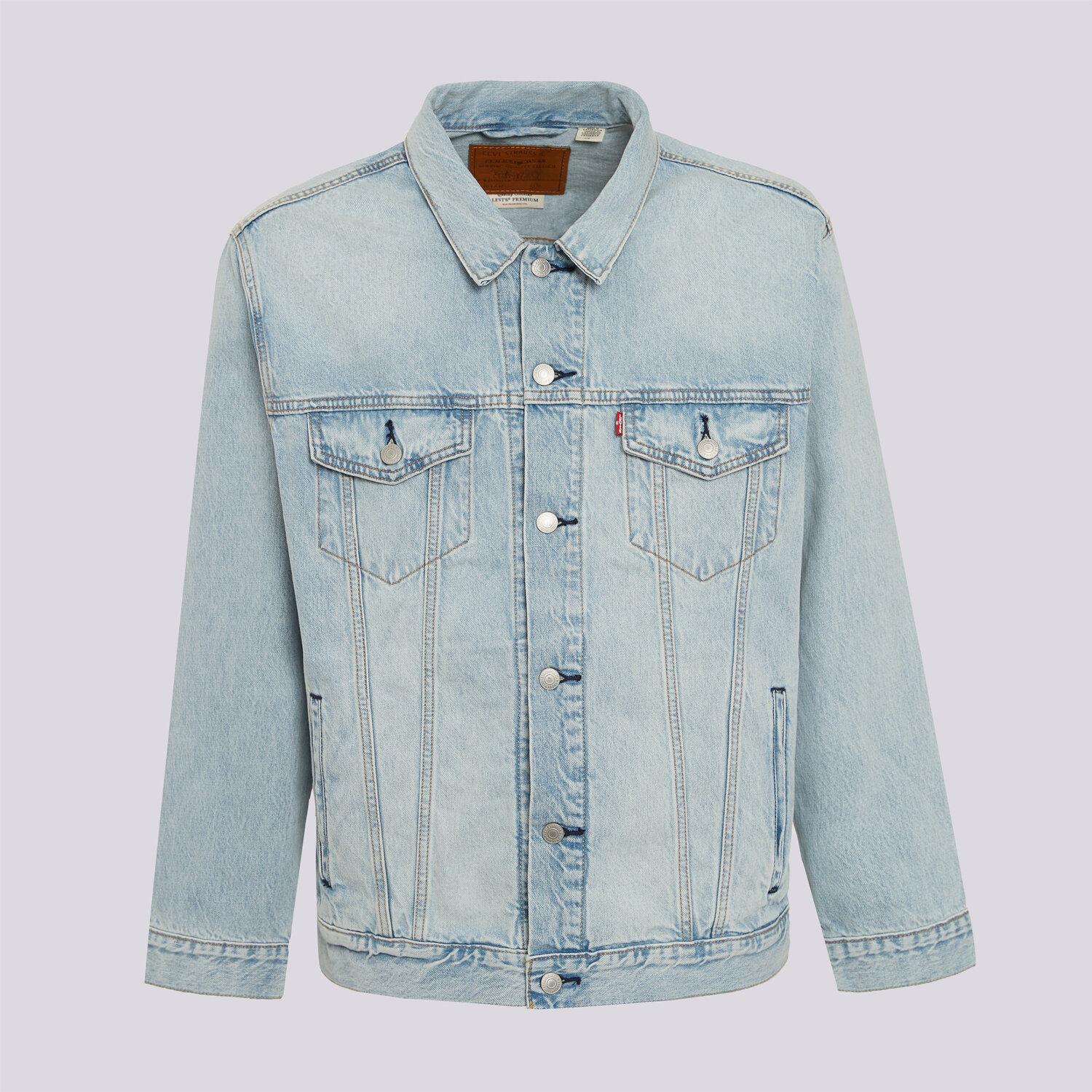 Bărbați jachetă LEVI'S JACHETĂ RELAXED FIT TRUCKER LIGHT INDIGO - WORN IN A5782-0112 Albastru