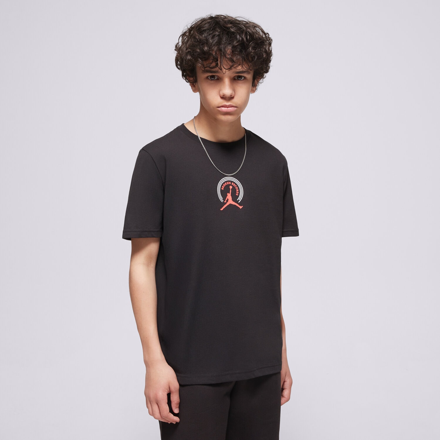 Copii tricou JORDAN TRICOU JDB MJ BROKEN RECORDS TEE B 95F628-023 Negru