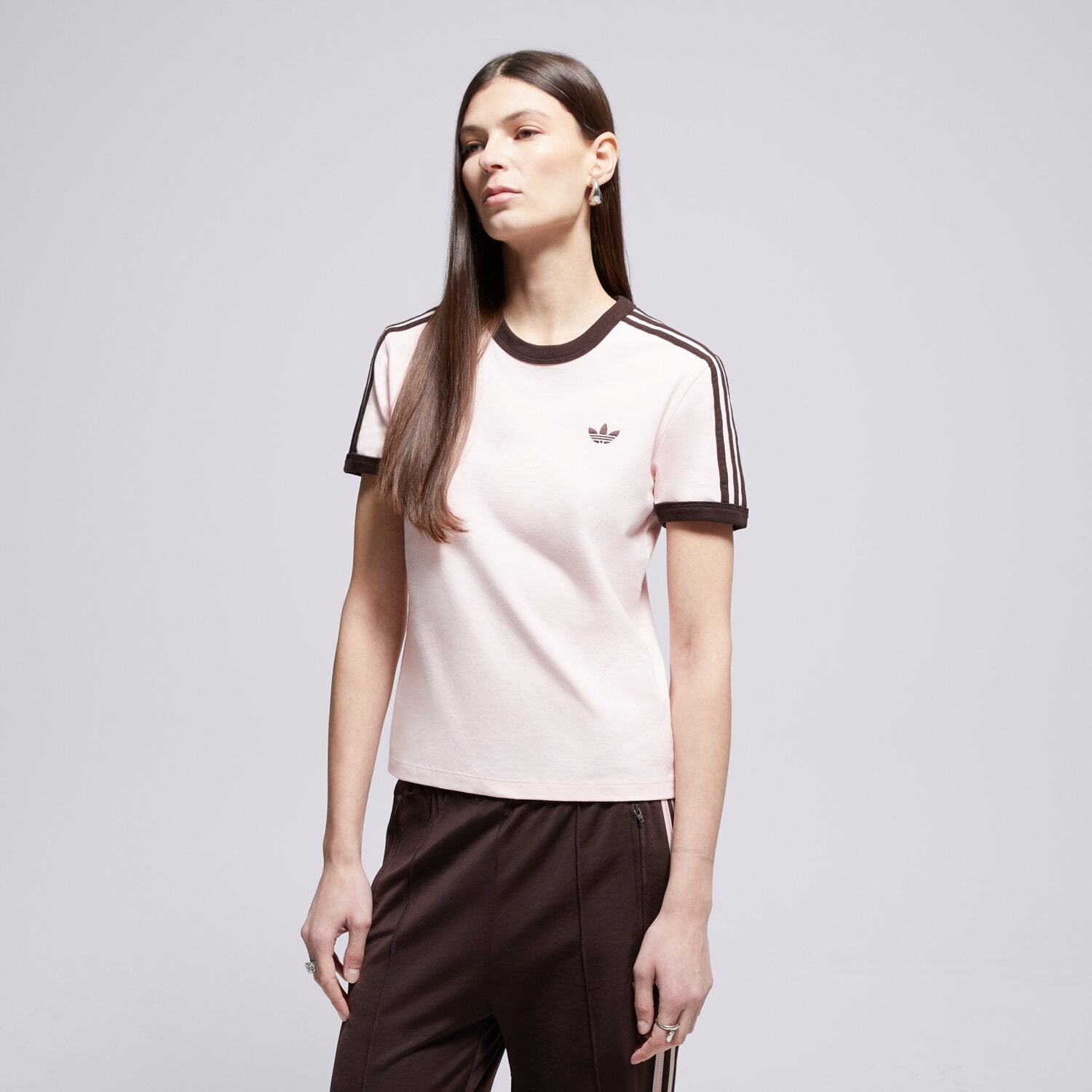 Femei tricou ADIDAS TRICOU 3S TEE SLIM KC9016 Roz