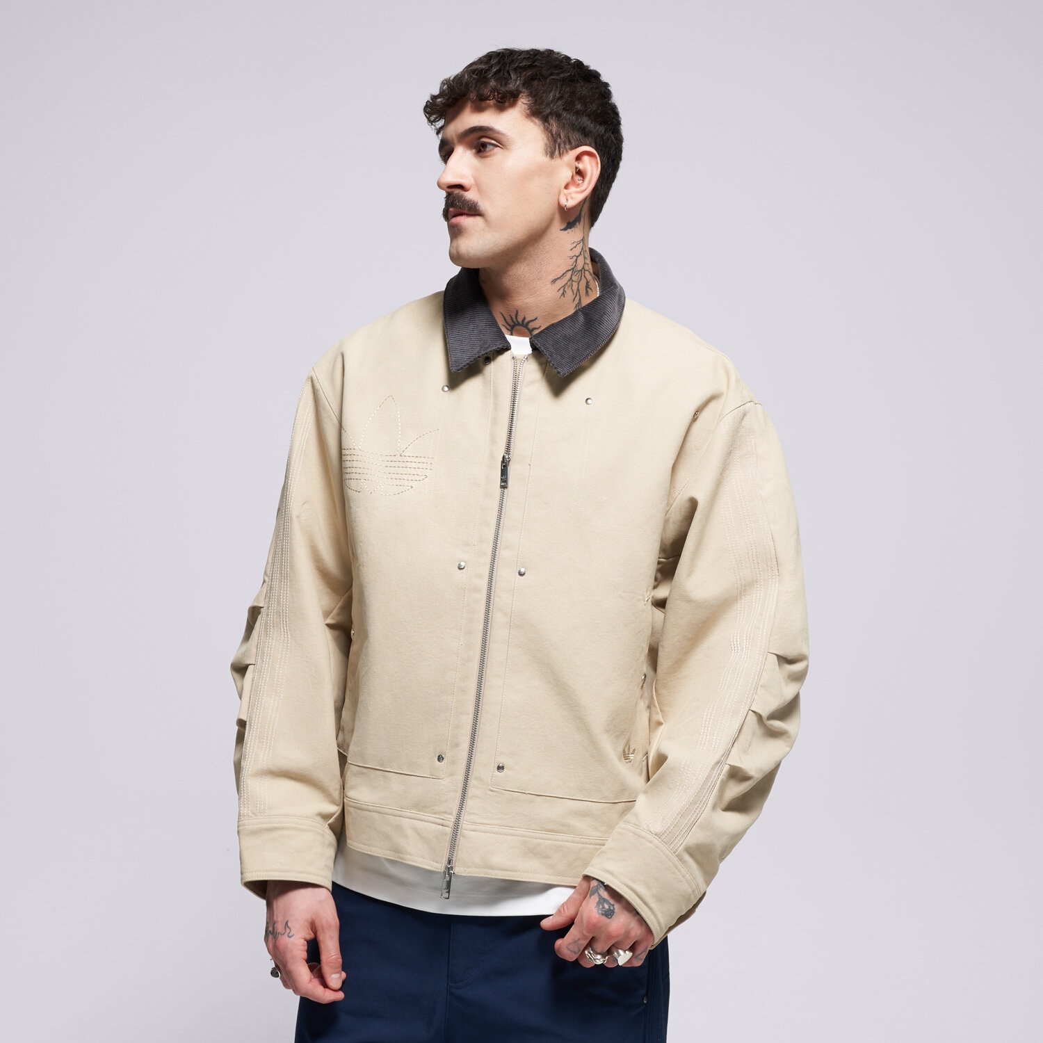 Bărbați jachetă ADIDAS JACHETĂ P ESS JKT KD0584 Bej