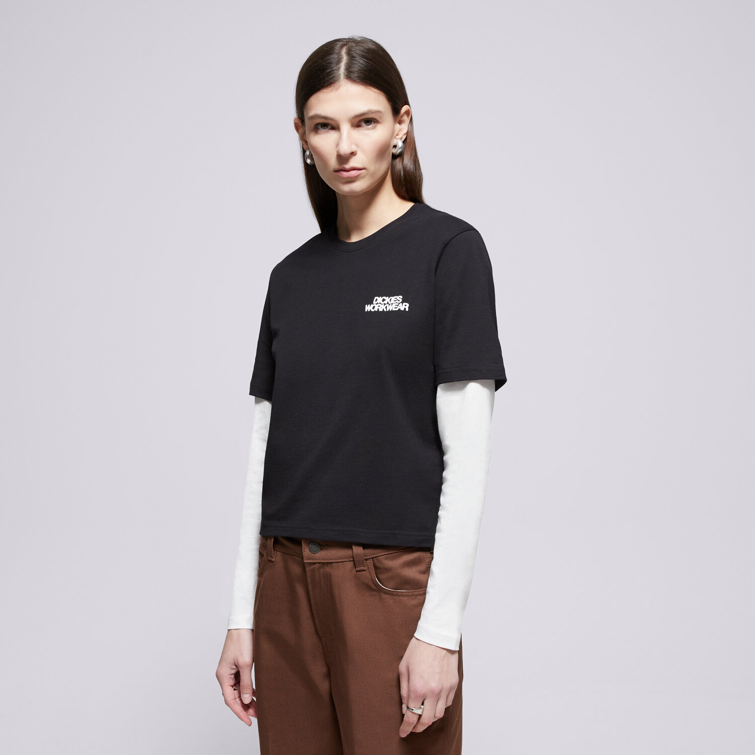 Femei tricou DICKIES TRICOU TORREY 2FER TEE W DK0A88GKBLK1 Negru