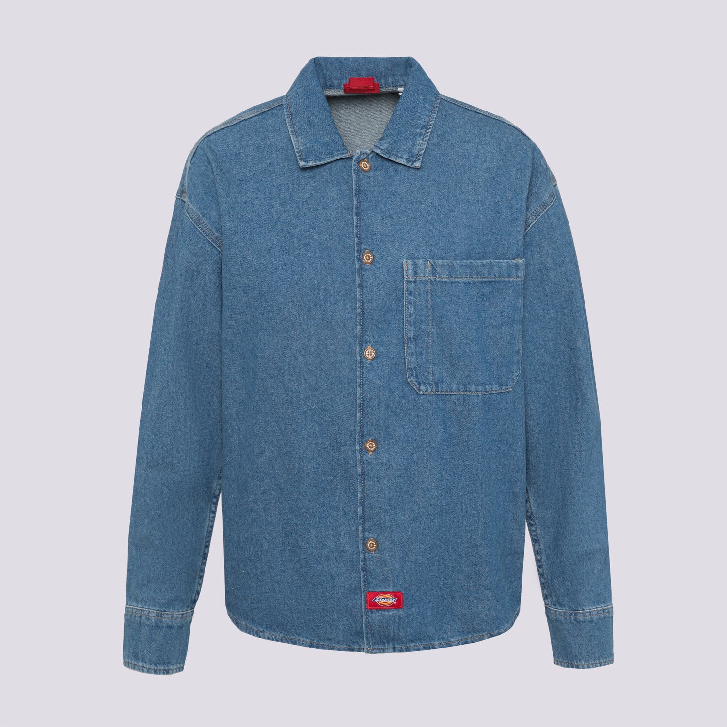 Femei tricou DICKIES CĂMAșĂ LIGHTWEIGHT DENIM SHIRT LS W DK0A8826CLB1 Albastru