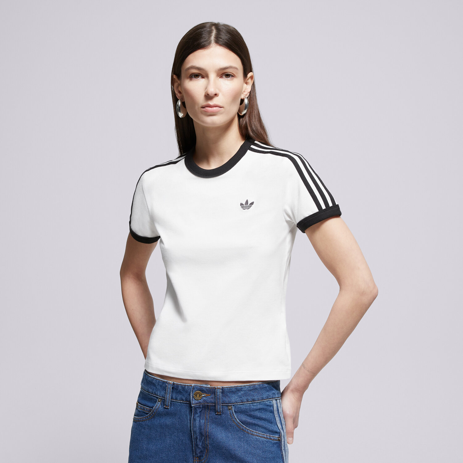 Femei tricou ADIDAS TRICOU 3S TEE SLIM KD3683 Alb