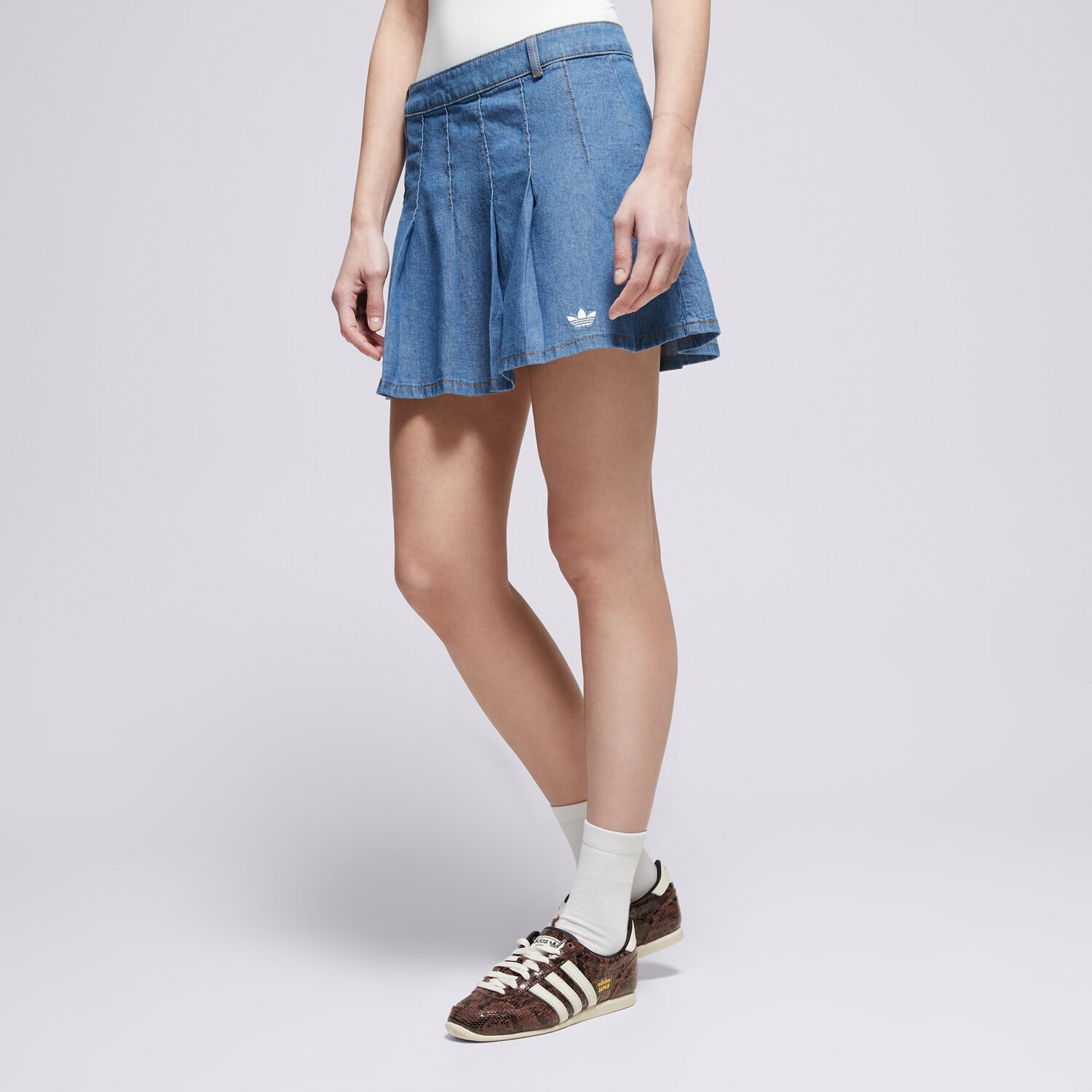 Femei rochii și fuste ADIDAS FUSTĂ DENIM SKIRT KD5523 Albastru