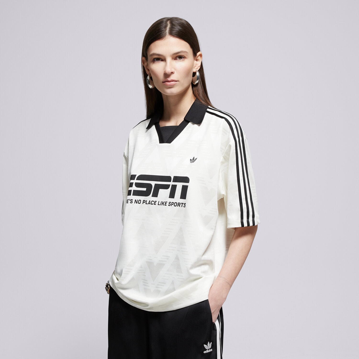 Femei tricou ADIDAS TRICOU FOOTBALL JERSEY KD2966 cremă