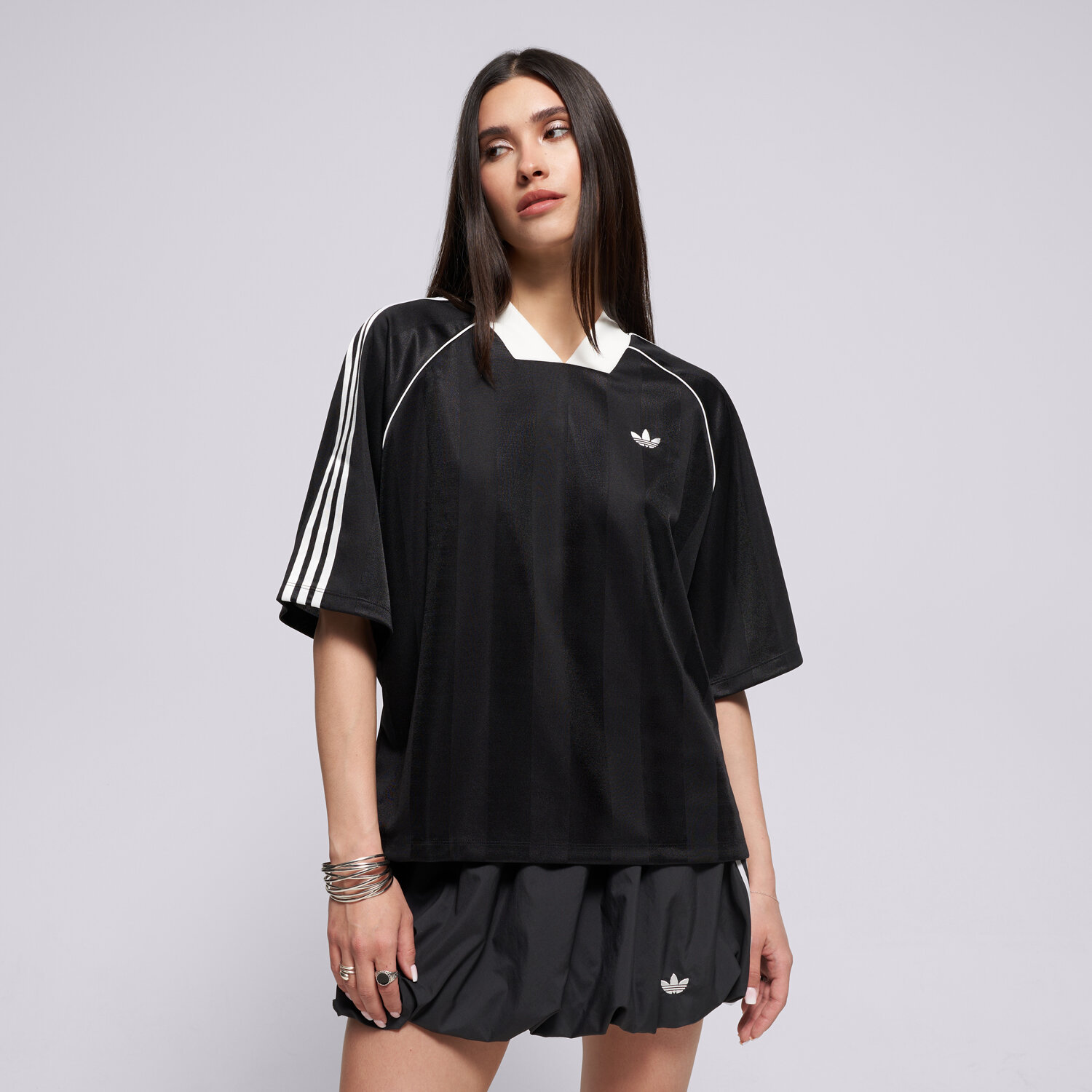 Femei tricou ADIDAS TRICOU 3S JAQUARD TEE KD2904 Negru