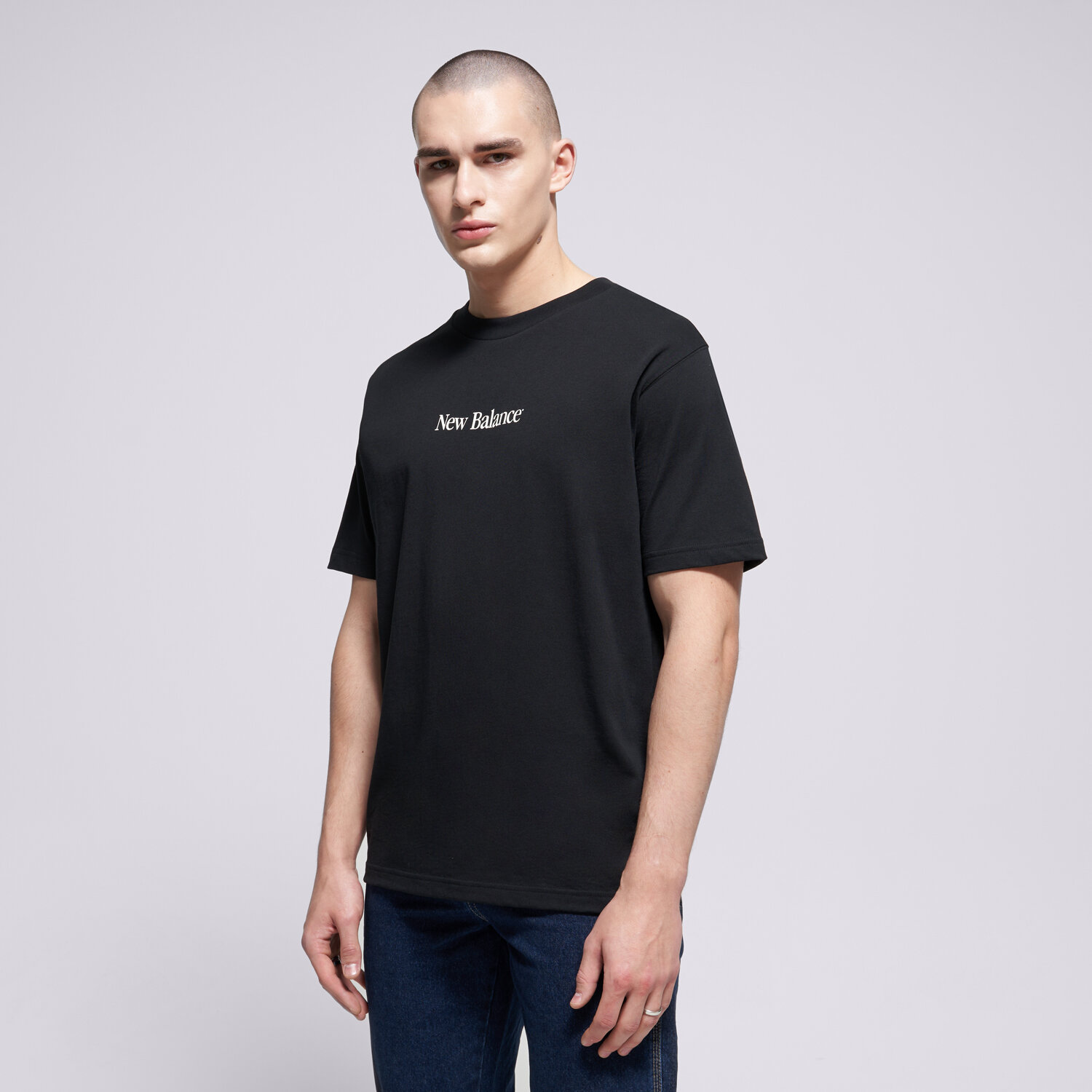 Bărbați tricou NEW BALANCE TRICOU N COLLAGE TRICOU MT6161TQBK Negru