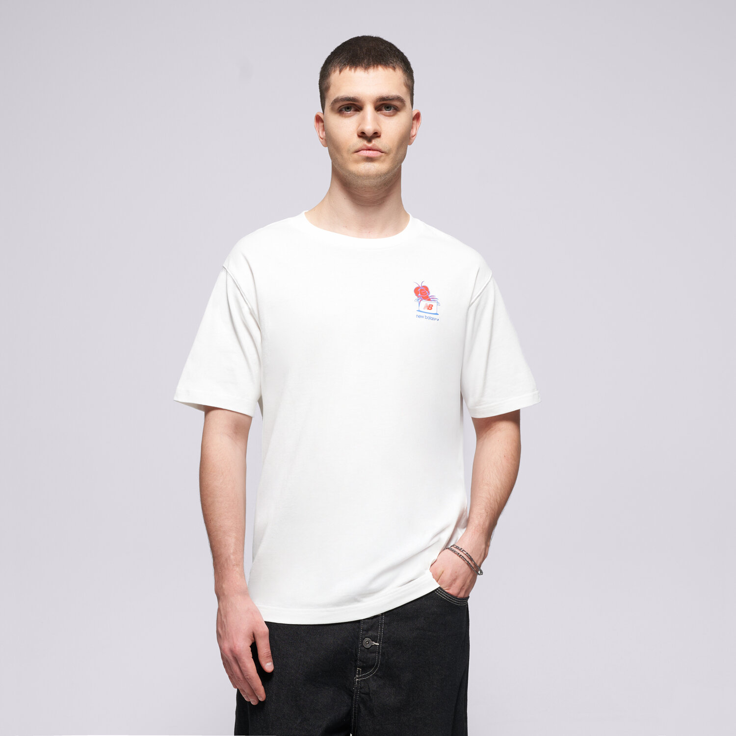 Bărbați tricou NEW BALANCE TRICOU LOBSTER ROLL TRICOU MT61Y1F6WT Alb