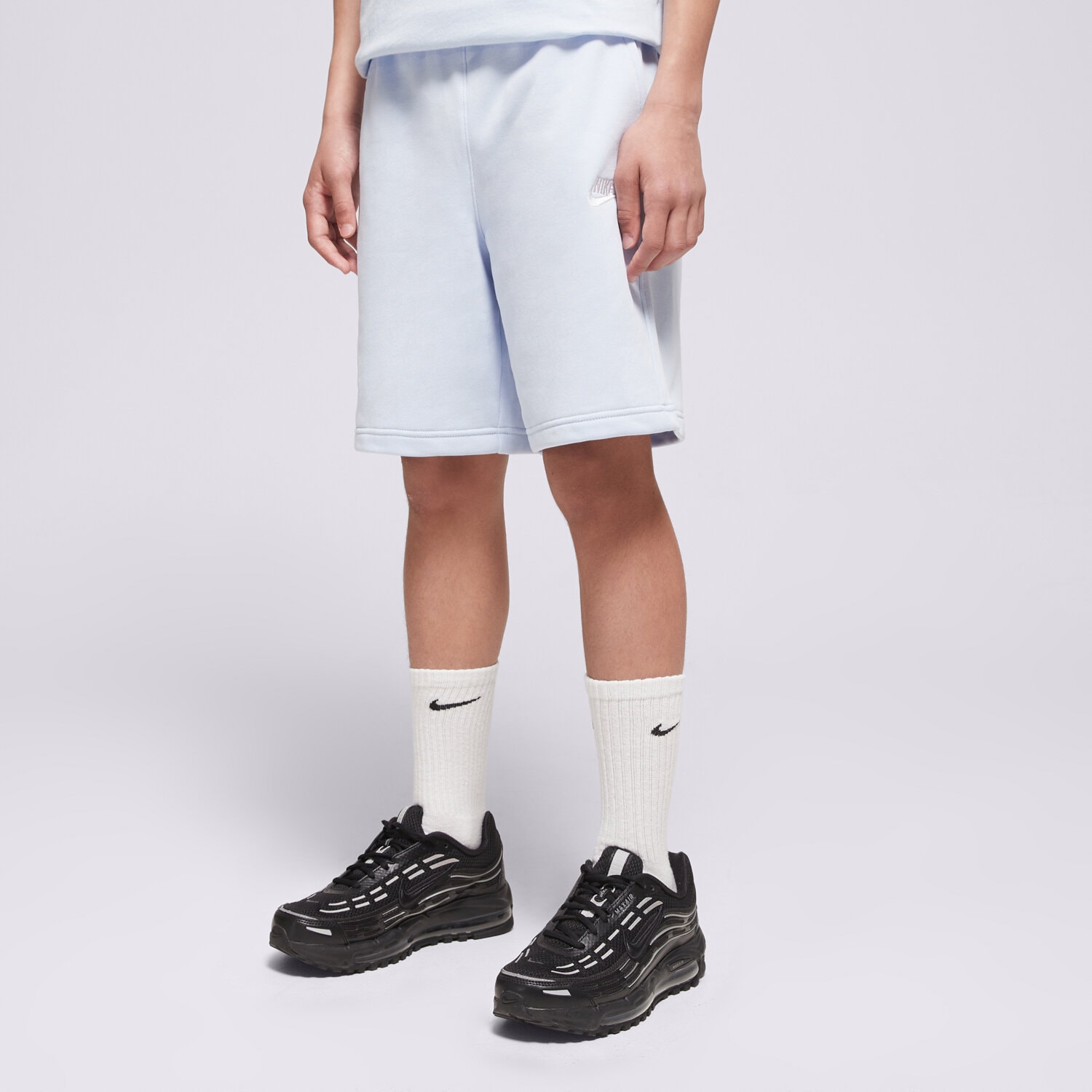 Pantaloni scurți și rochii pentru copii NIKE PANTALONI SCURȚI K NSW CLUB FT SHORT LBR BOY FD3015-408 Albastru