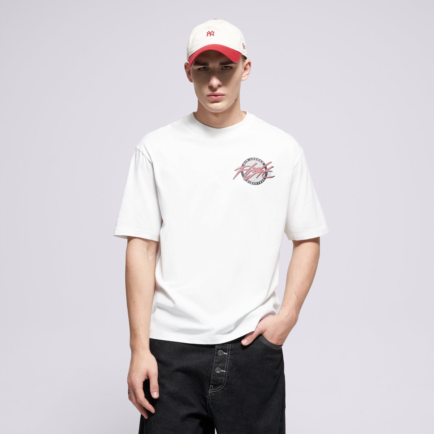 Bărbați tricou JORDAN TRICOU M J FLT SS CREW IF3067-100 Alb