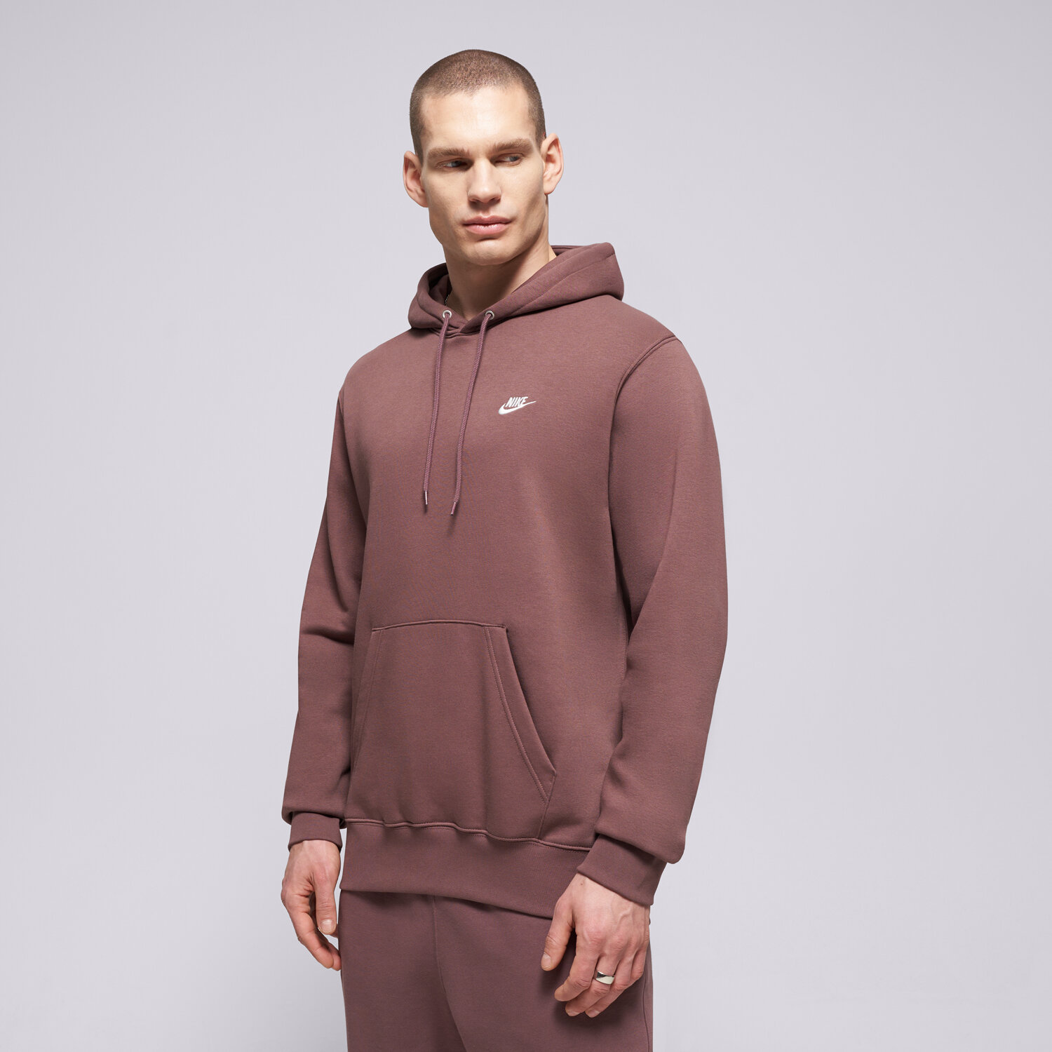 Bărbați bluză NIKE BLUZĂ HANORAC M NK CLUB BB PO HOODIE FN3859-502 Maro
