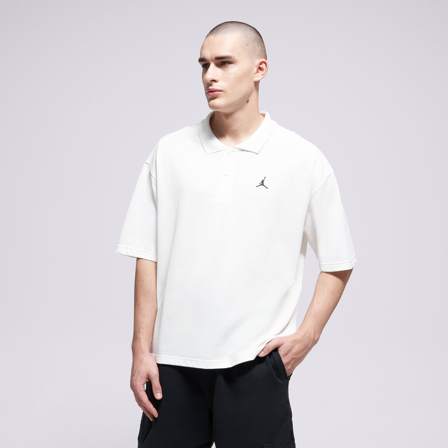 Bărbați tricou JORDAN POLO M J BRK POLO TOP IB1041-100 Alb