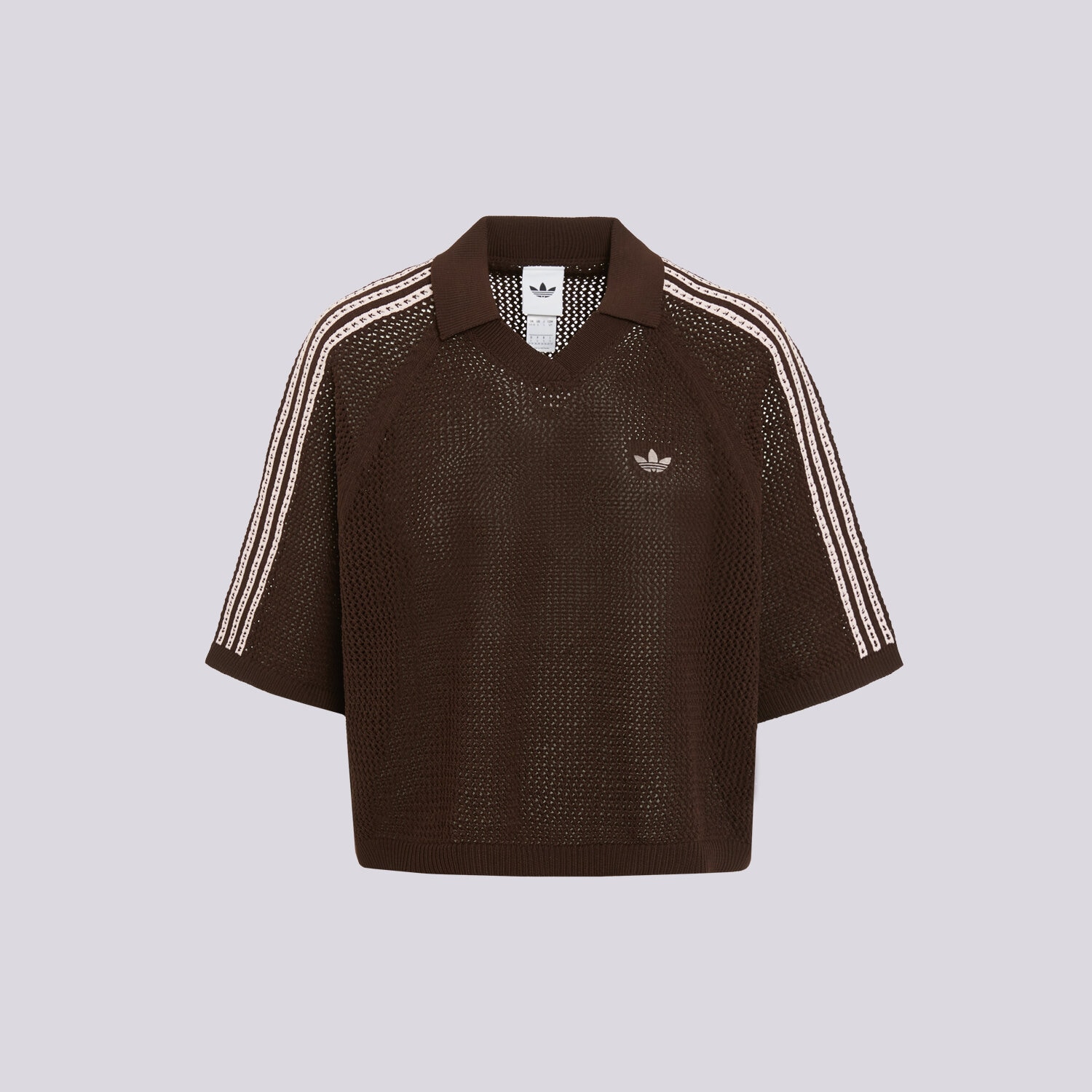 Femei tricou ADIDAS TRICOU CROCHET POLO KE0198 Maro