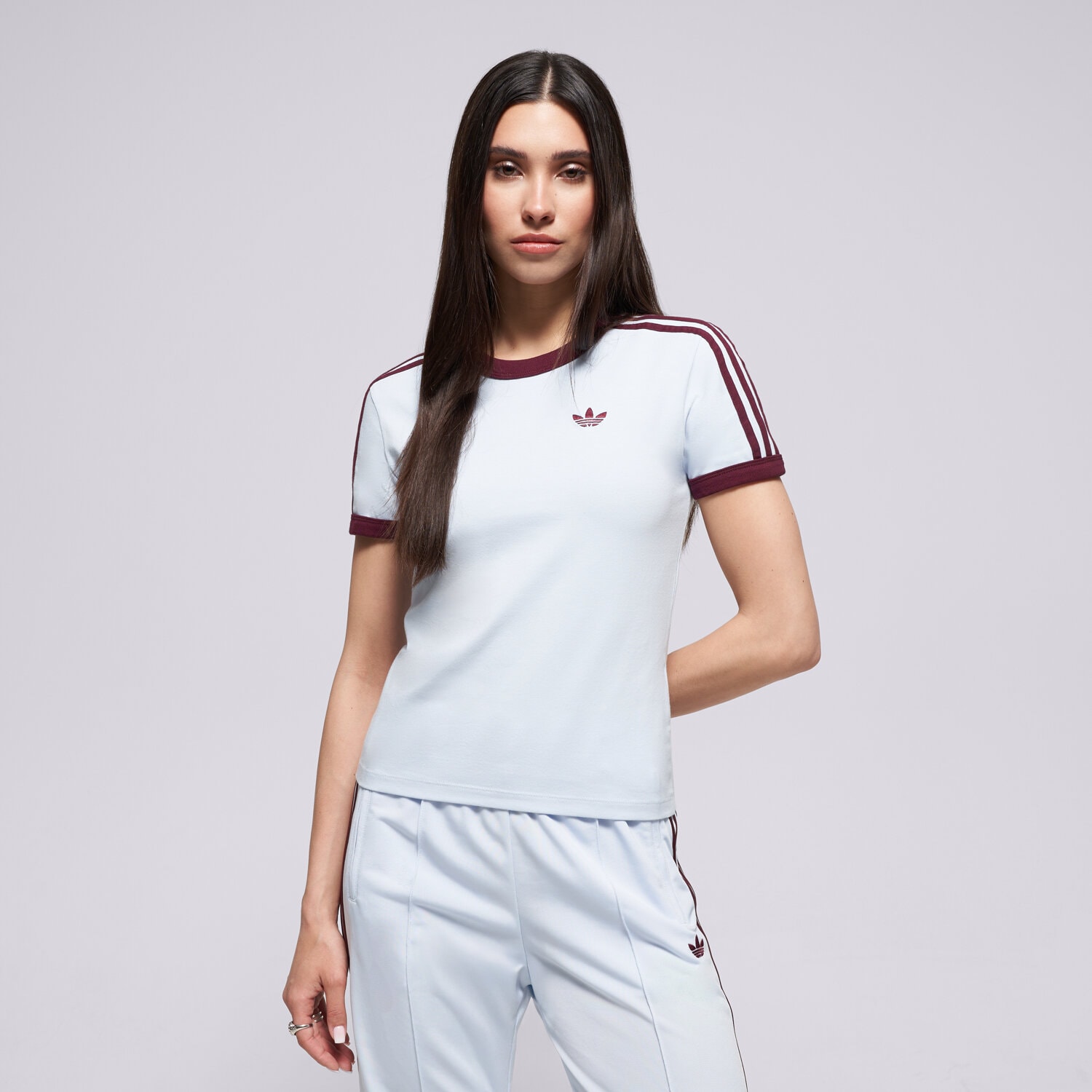 Femei tricou ADIDAS TRICOU 3S TEE SLIM KD3684 Albastru