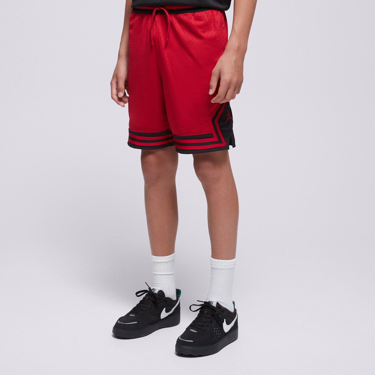 Pantaloni scurți și rochii pentru copii JORDAN PANTALONI SCURȚI JDB   MJ DF SPORT DIAMOND SHORT 95D313-R78 Roșu