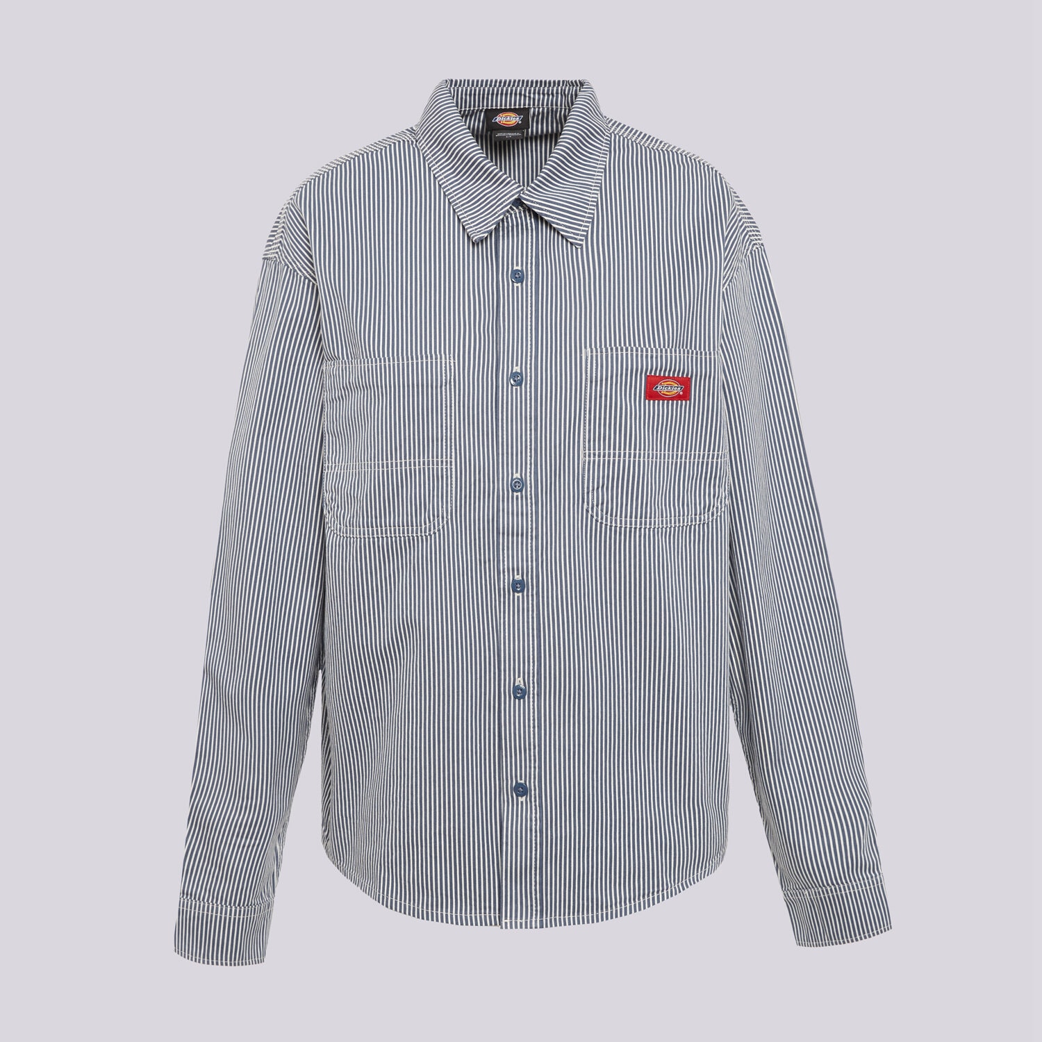 Femei tricou DICKIES HICKORY WORK SHIRT LS DK0A889SRI21 Albastru