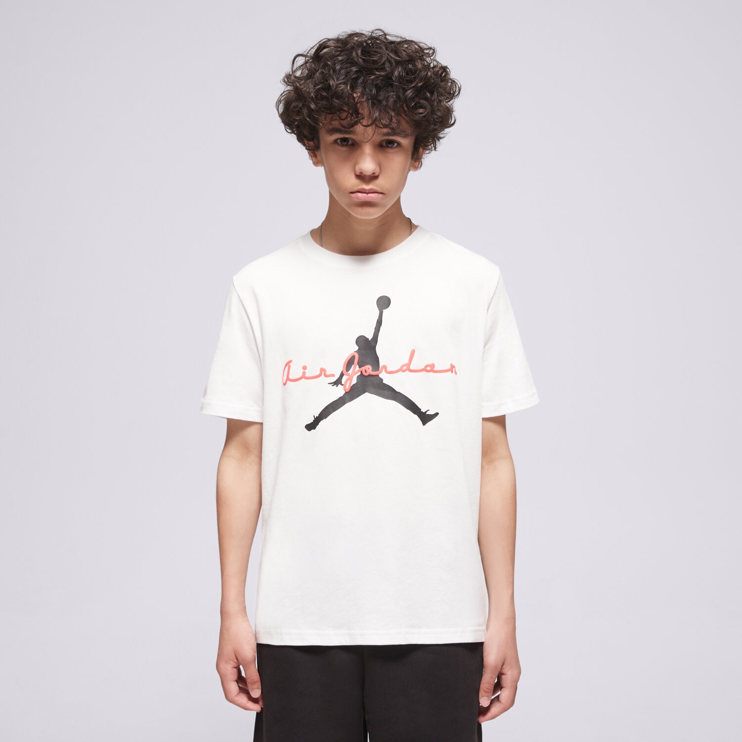 Copii tricou JORDAN TRICOU JDB FLIGHT ESSENTIALS SCRIPT B 95F494-001 Alb