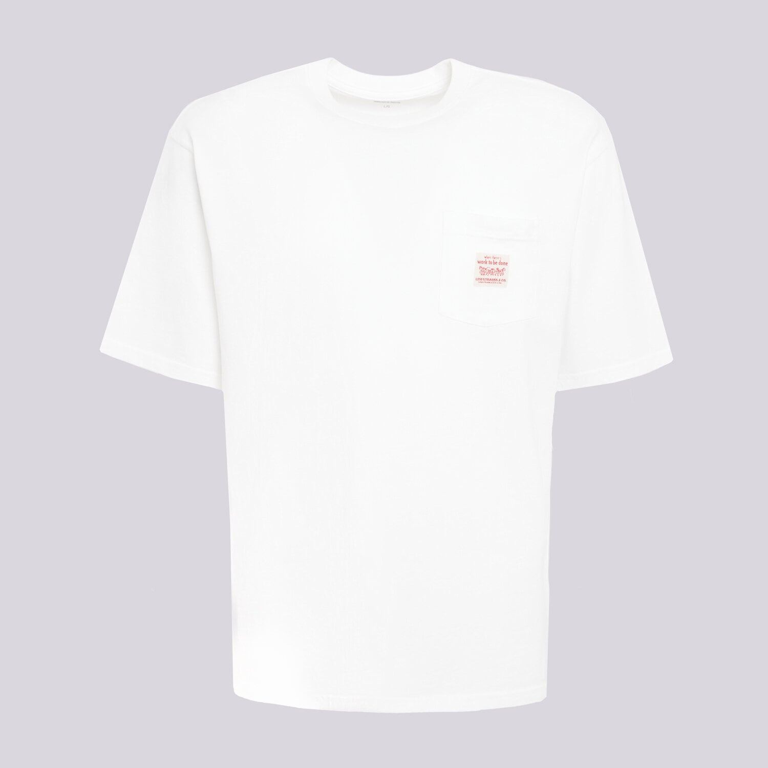 Bărbați tricou LEVI'S TRICOU SS WORKWEAR TEE WHITES A5850-0005 Alb