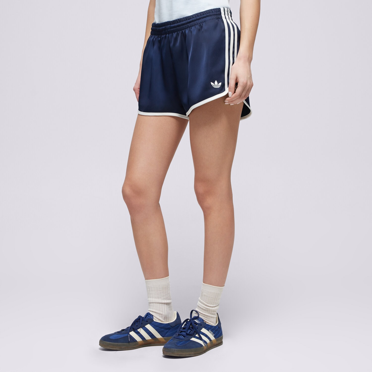 Femei pantaloni scurți ADIDAS PANTALONI SCURȚI 3S SPRNTR SHORT KC9007 Bleumarin