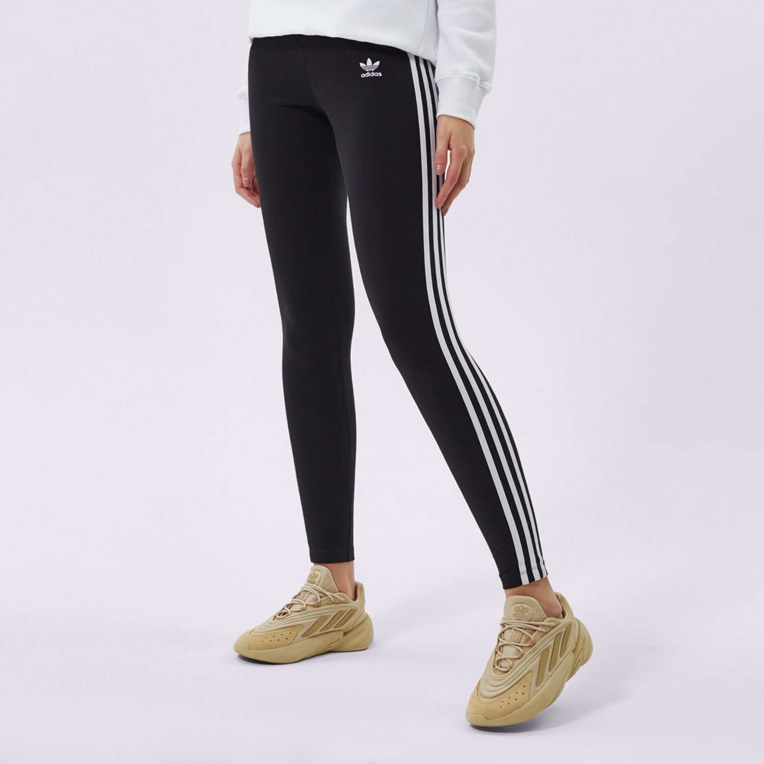 Femei pantaloni ADIDAS COLANȚI 3 STRIPES TIGHT H09426 Negru