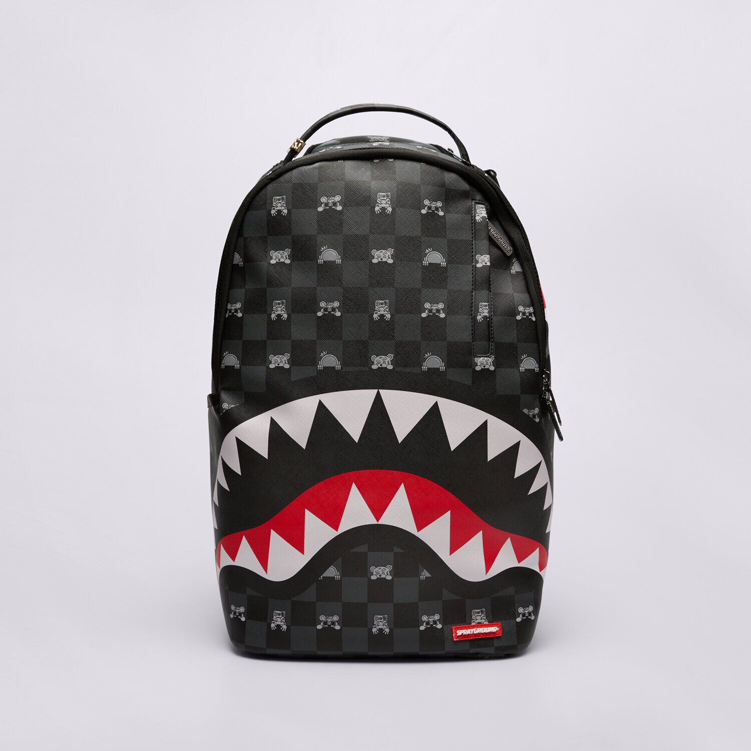Femei rucsak SPRAYGROUND RUCSAC PEEKING CHARACTER CHECK GREY BACKPACK 910B8872NSZ Mulicolor