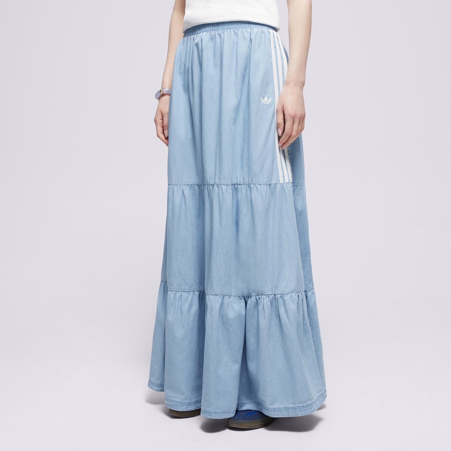 Femei rochii și fuste ADIDAS FUSTĂ DENIM SKIRT KY8113 Albastru