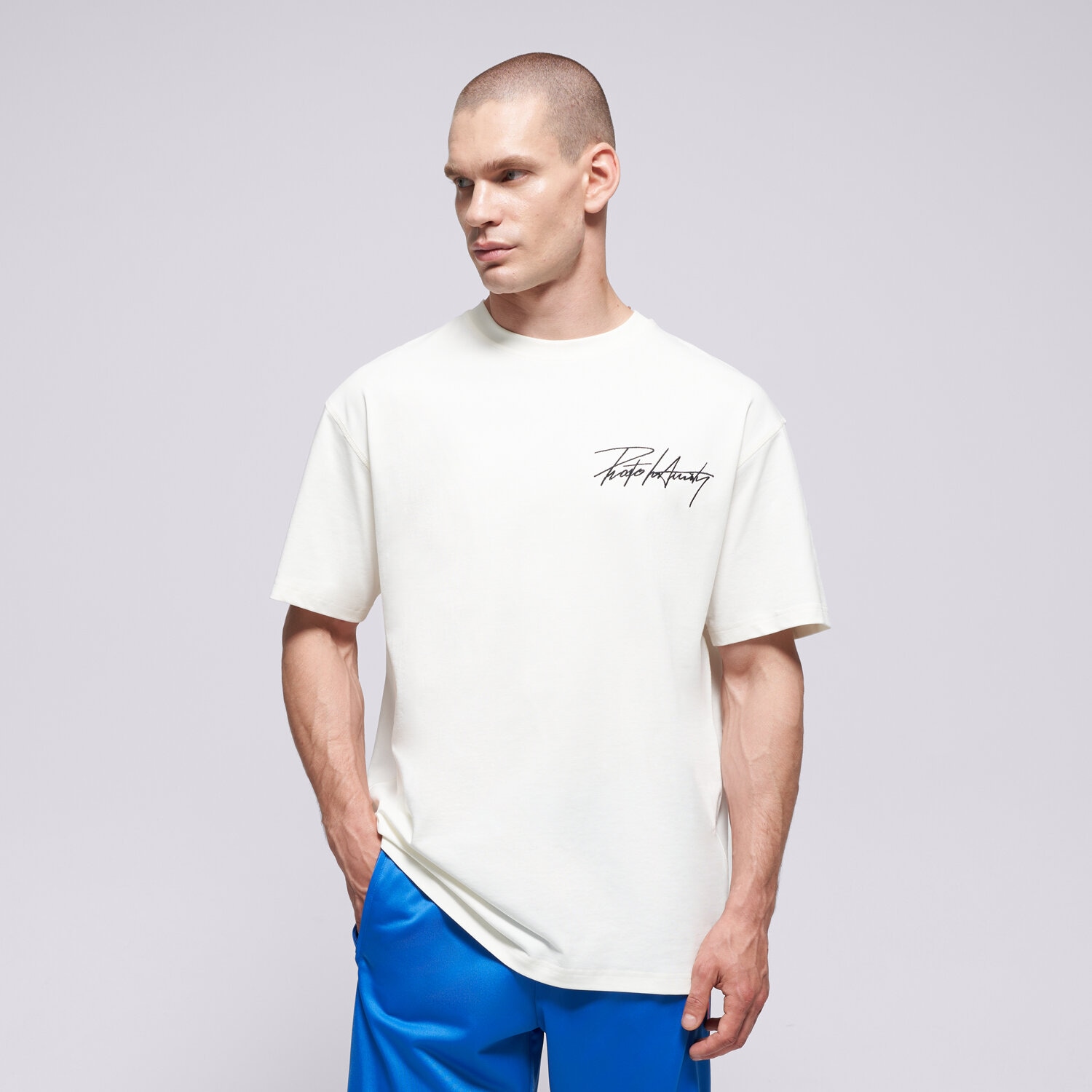 Bărbați tricou PROSTO TRICOU CLUB OFF-WHITE KL261MTEE1201 Alb