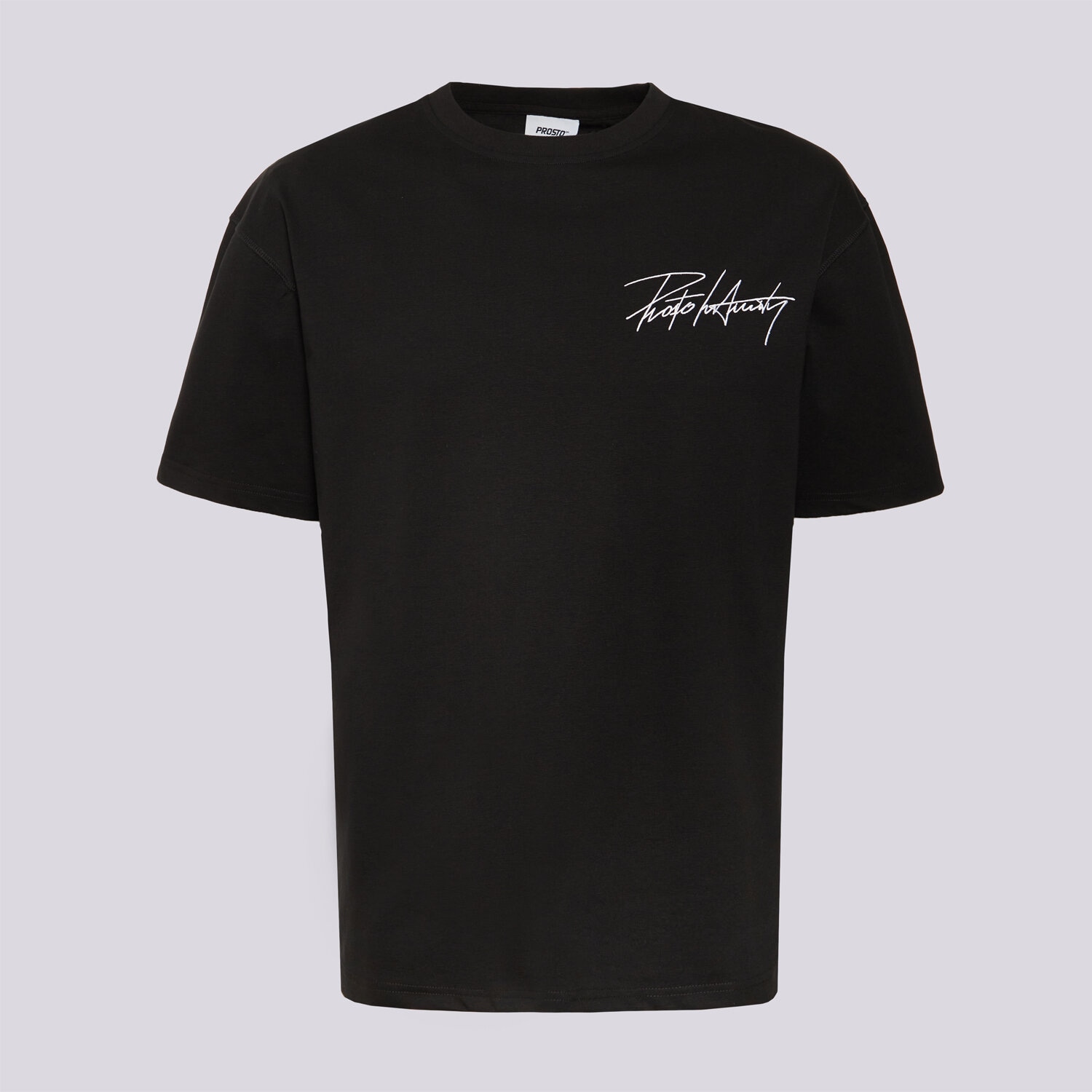 Bărbați tricou PROSTO TRICOU CLUB BLACK KL261MTEE1202 Negru