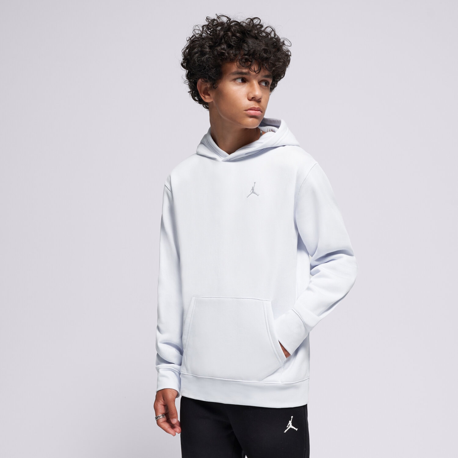 Copii bluză JORDAN BLUZĂ HANORAC JDB MJ BROOKLYN FLC PO BOY 95D232-P23 Gri