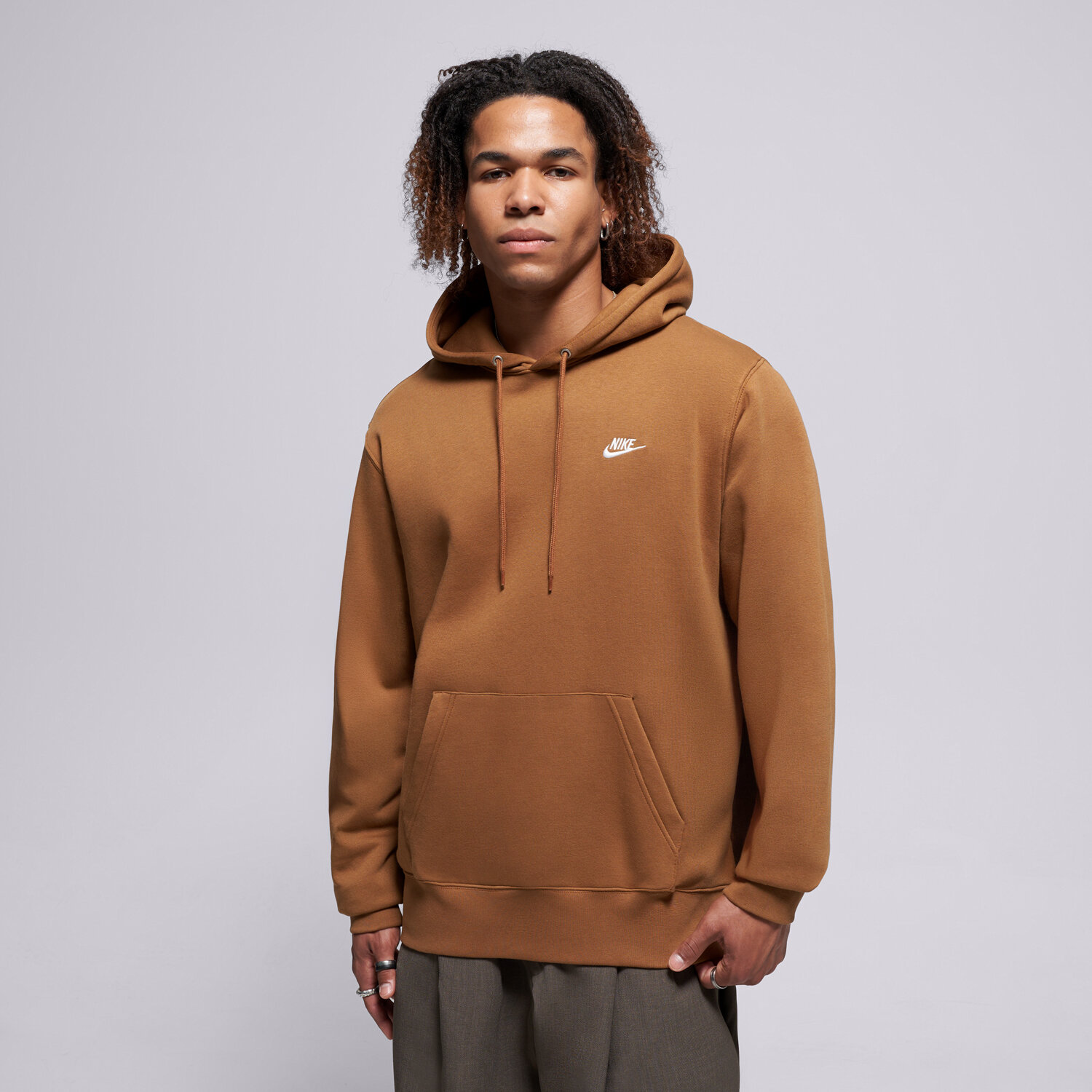 Bărbați bluză NIKE BLUZĂ HANORAC M NK CLUB BB PO HOODIE FN3859-270 Maro