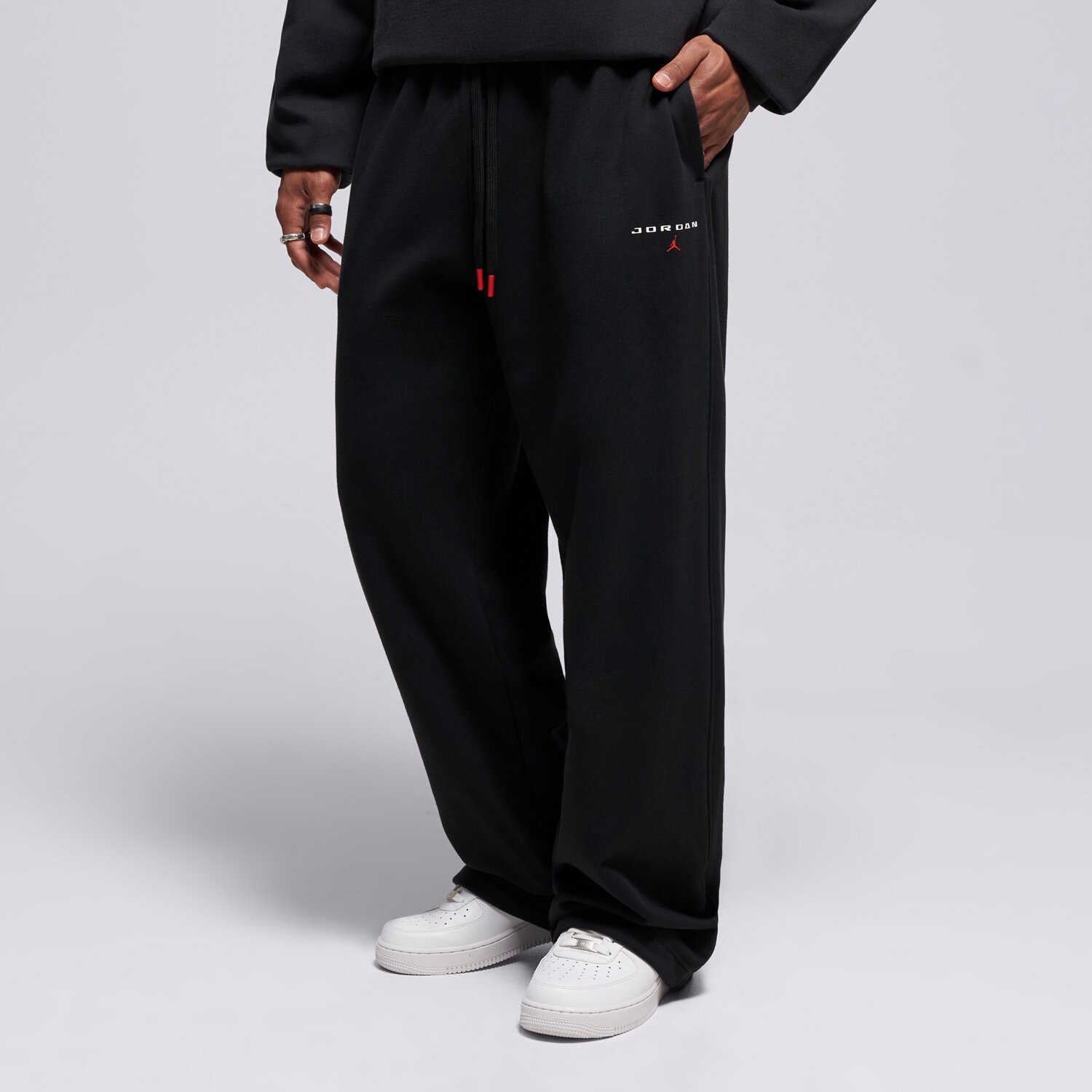 Bărbați pantaloni JORDAN PANTALONI  M J FLT FLC OH PNT LB IW6372-010 Negru