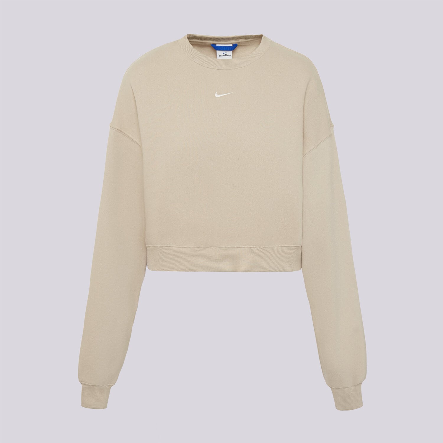 Femei bluză NIKE BLUZĂ W NK STDO FLC MW OS CROP IM8497-236 Albastru