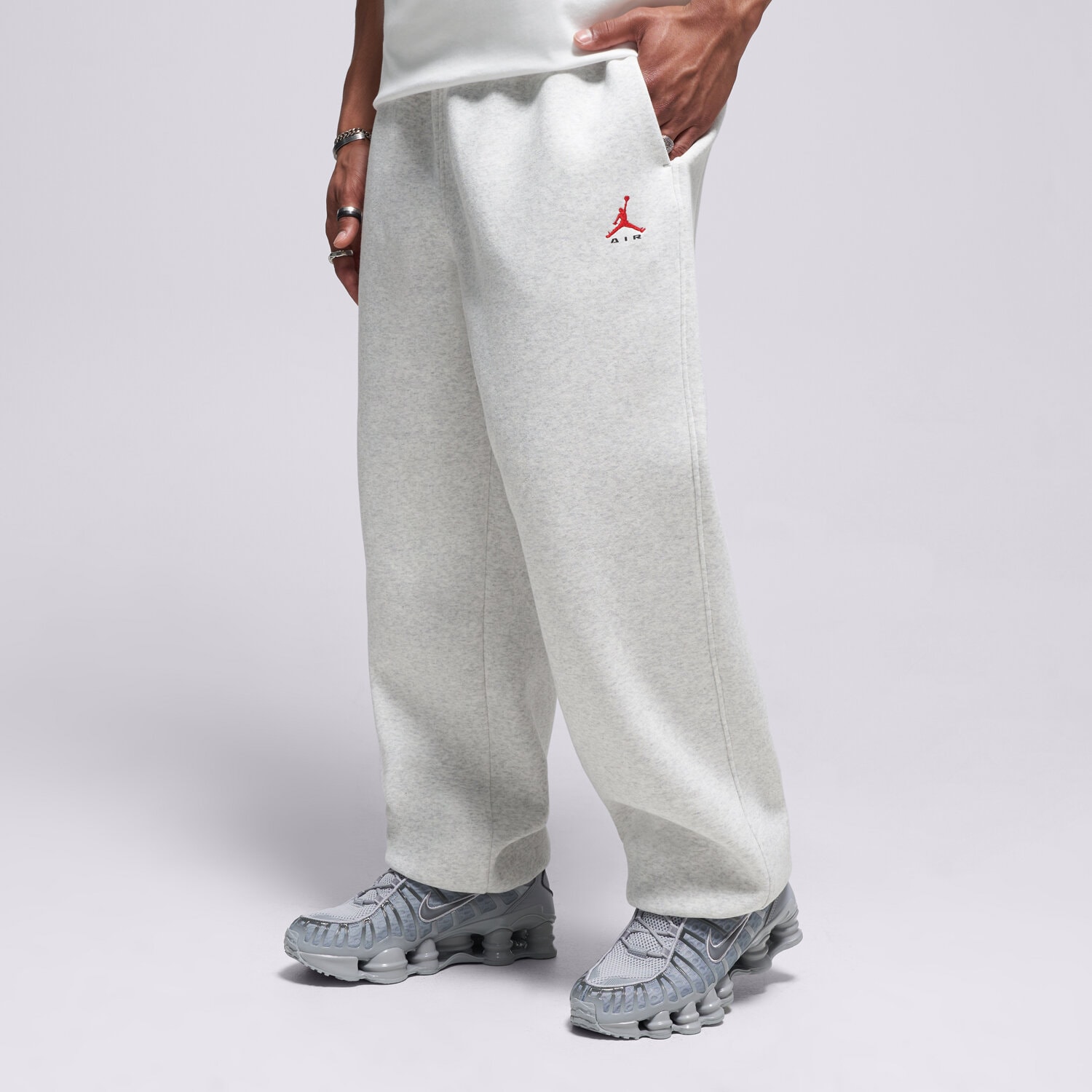 Bărbați pantaloni JORDAN PANTALONI  M J BRK ST FLC CUFF PANT BB IM8906-054 Gri