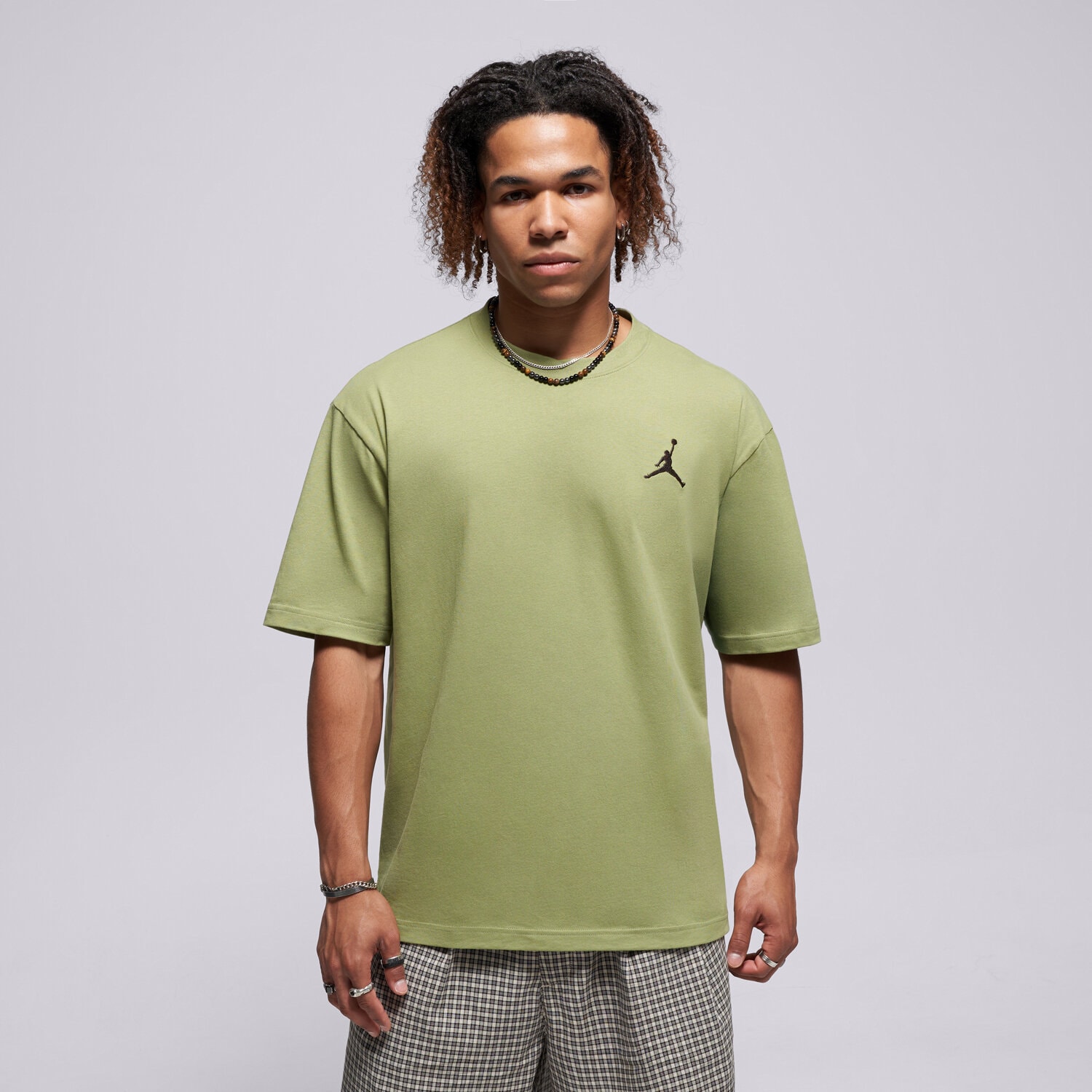Bărbați tricou JORDAN TRICOU M J JUMPMAN EMB SS CREW IF5566-335 Verde