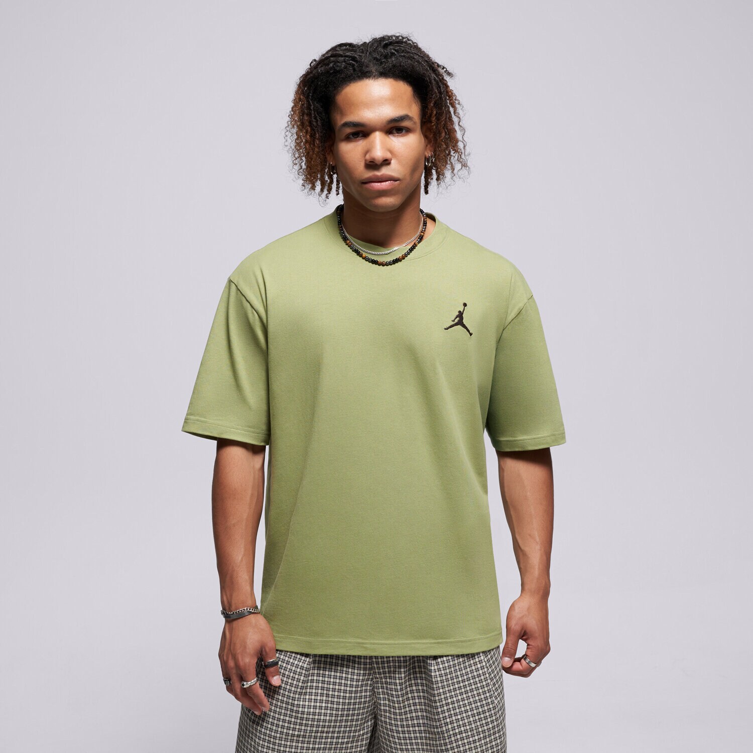 Bărbați tricou JORDAN TRICOU M J JUMPMAN EMB SS CREW IF5566-335 Verde