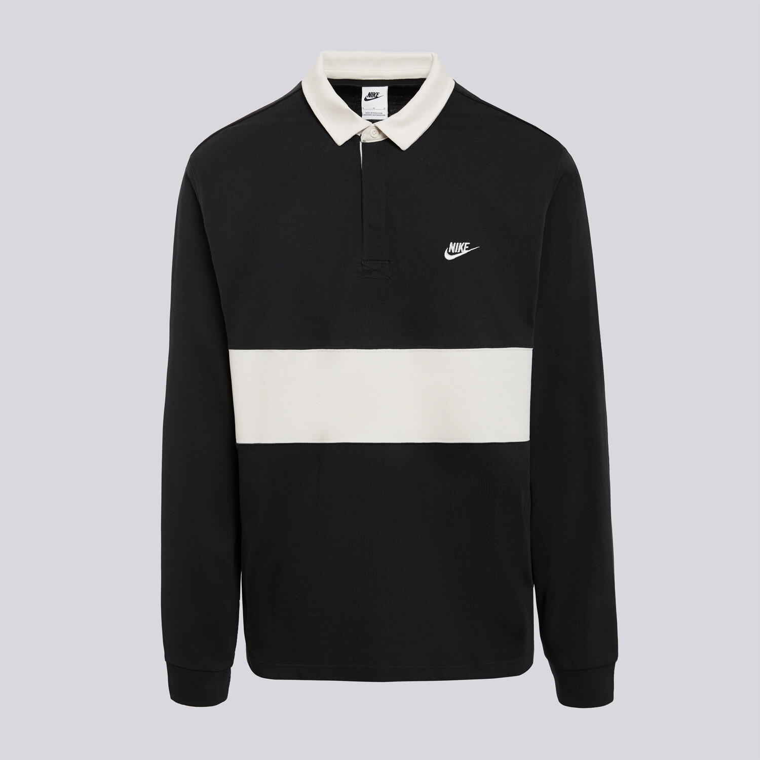Bărbați tricou NIKE POLO M NK CLUB LS RUGBY TOP IM5572-010 Negru