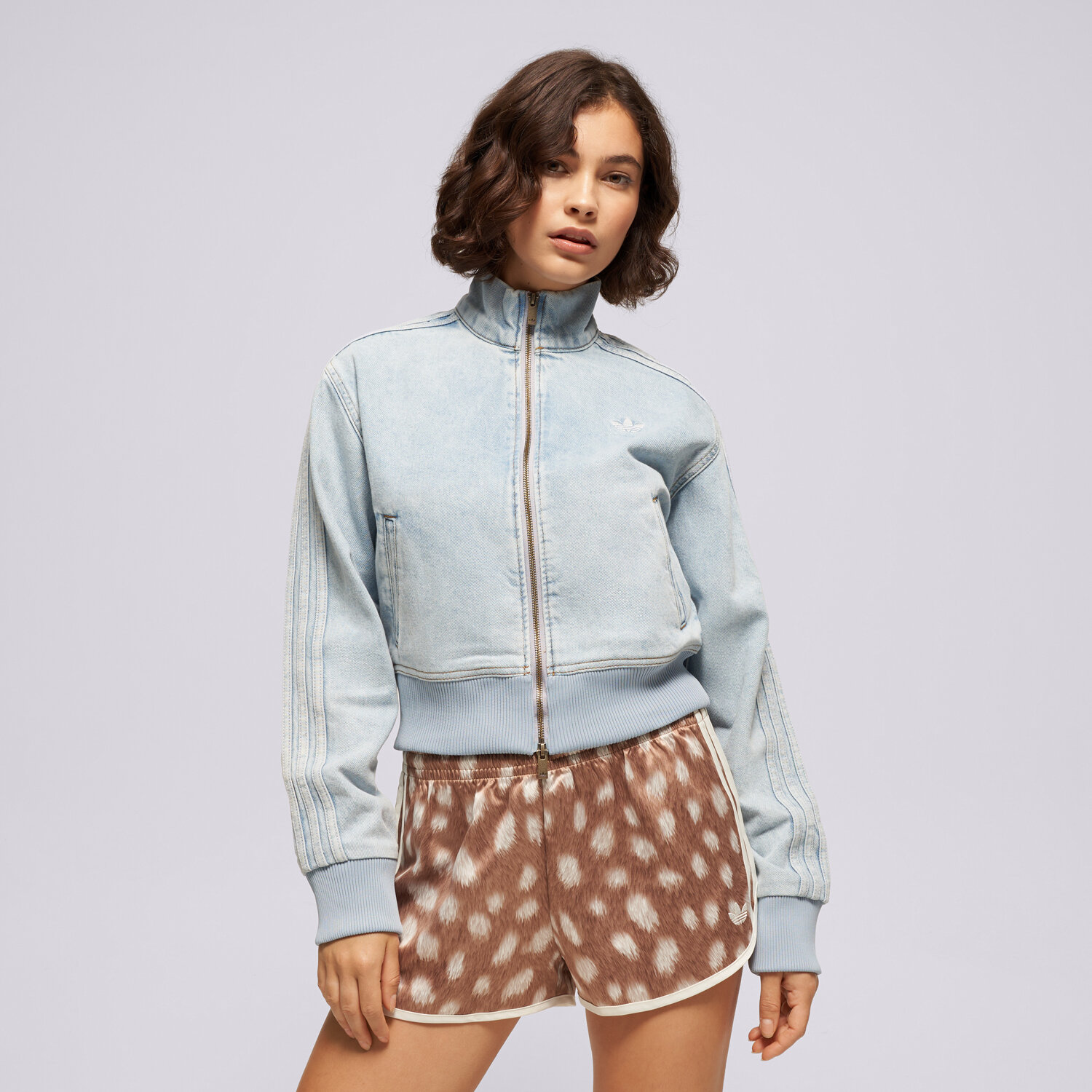 Femei bluză ADIDAS JACHETĂ CU FERMOAR FB TT D KQ6492 Albastru