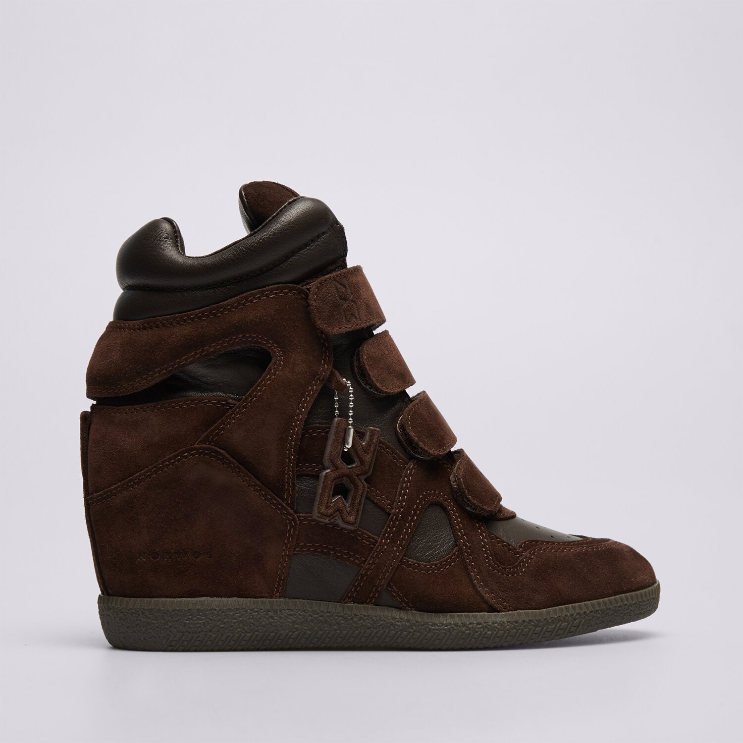 Femei pantofi sport NOKWOL EDEN BROWN LEATHER SUEDE NKEDENBROWN Maro