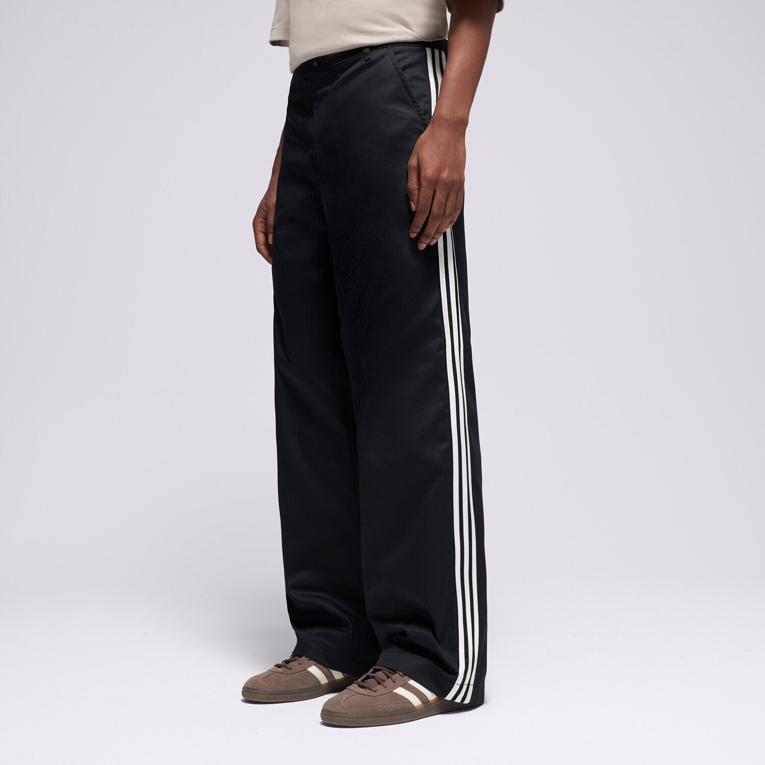 Bărbați pantaloni ADIDAS PANTALONI  3S PL PT KE4177 Negru