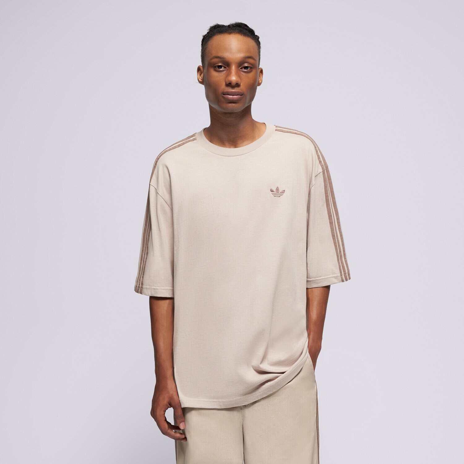 Bărbați tricou ADIDAS TRICOU 3S TEE KZ1222 Bej