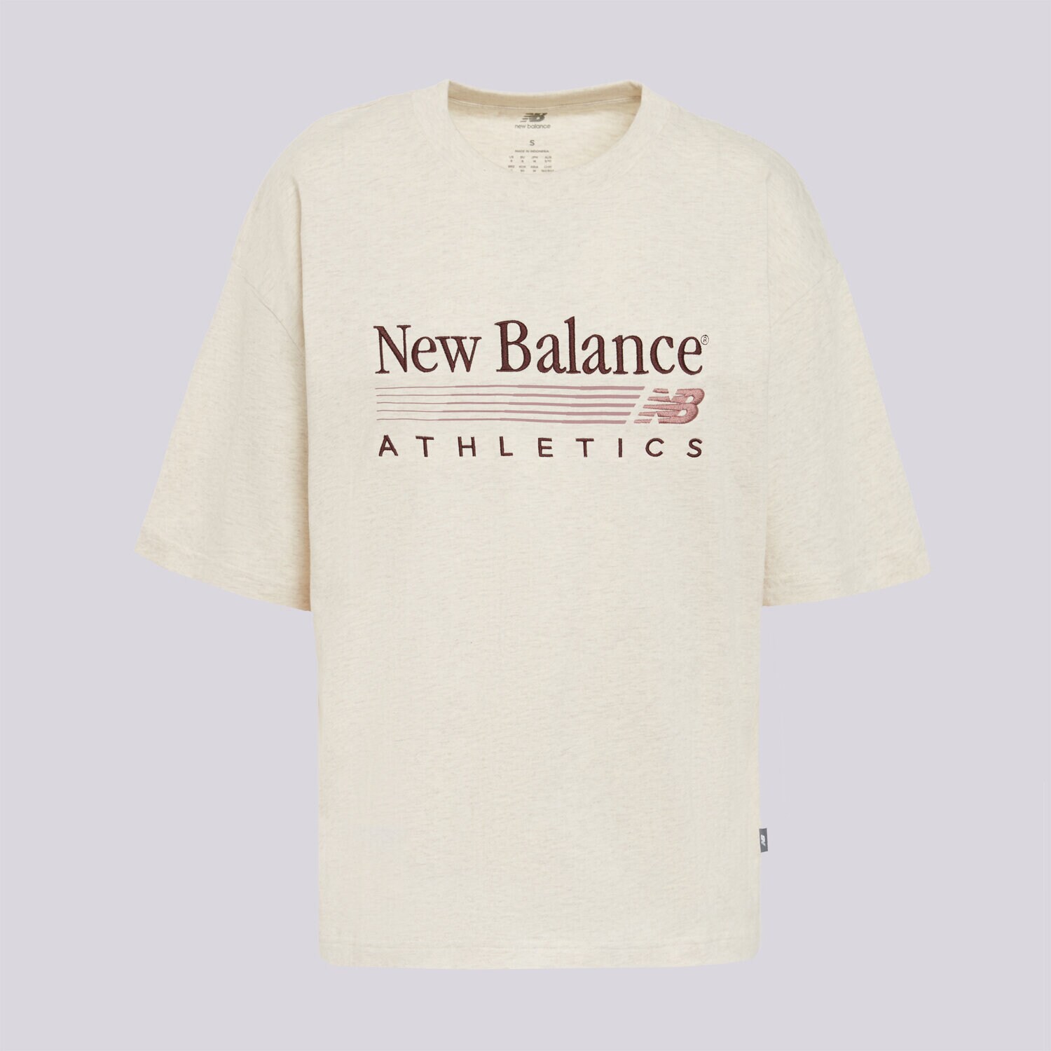 Femei tricou NEW BALANCE TRICOU TRACKSIDE OVERSIZED TRICOU WT6297MKLIT Bej