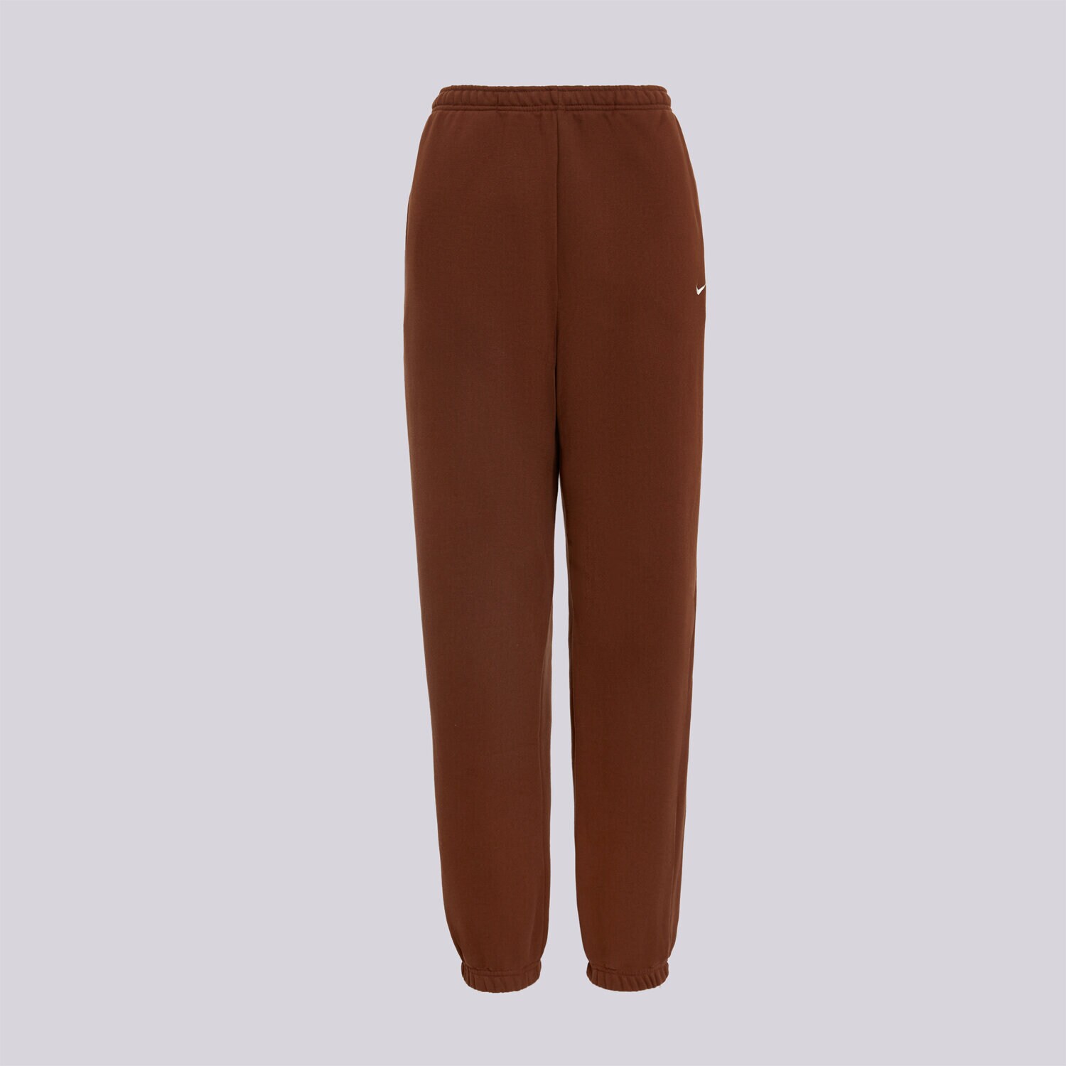 Femei pantaloni NIKE PANTALONI  W NK STDO FLC MW HR OS CFF PNT IM8074-259 Maro