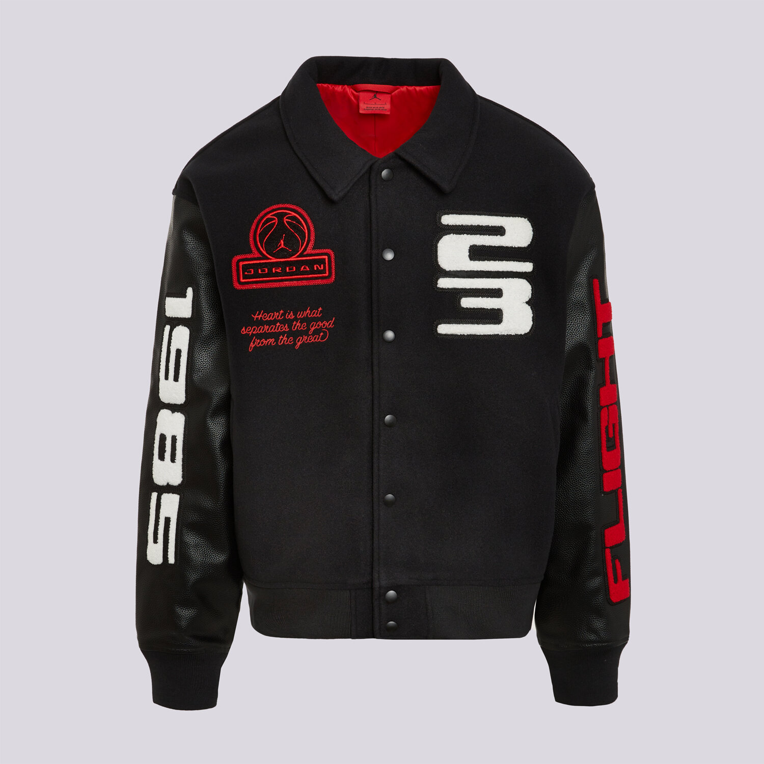 Bărbați eacă de iarnă JORDAN JACHETĂ M J FLT VARSITY JKT IM9145-010 Negru