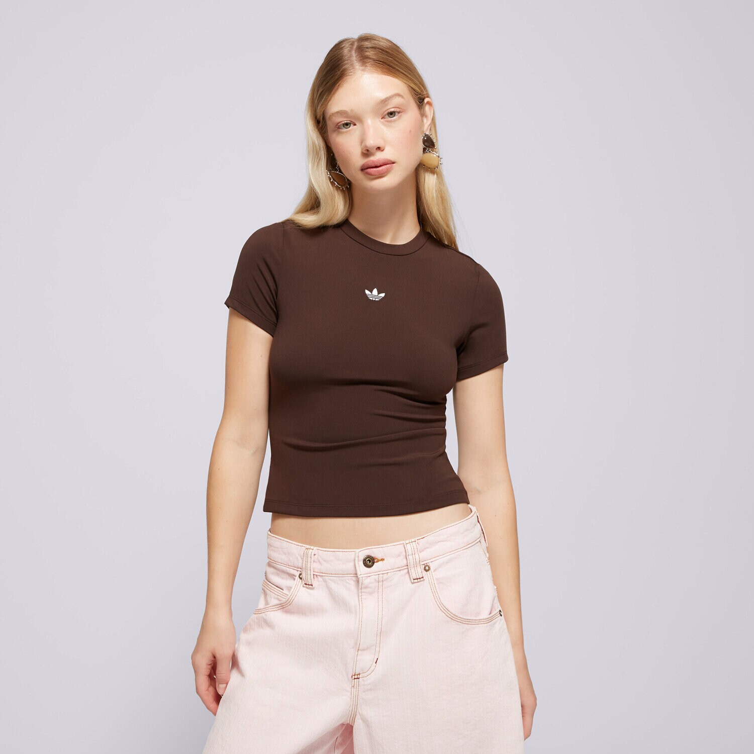Femei tricou ADIDAS TRICOU ESS PES SS KV9142 Maro