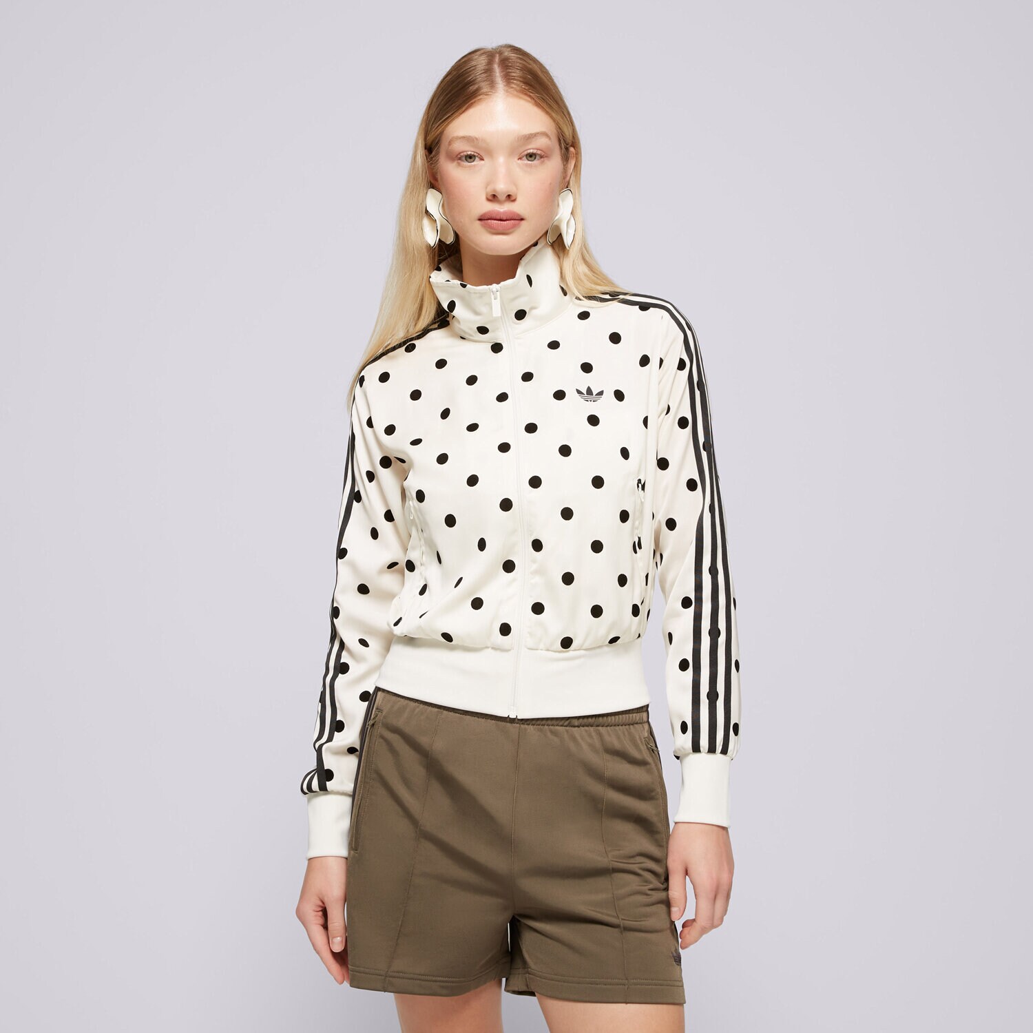 Femei bluză ADIDAS BLUZĂ SATIN POLKA DOTS TT KV1165 Bej