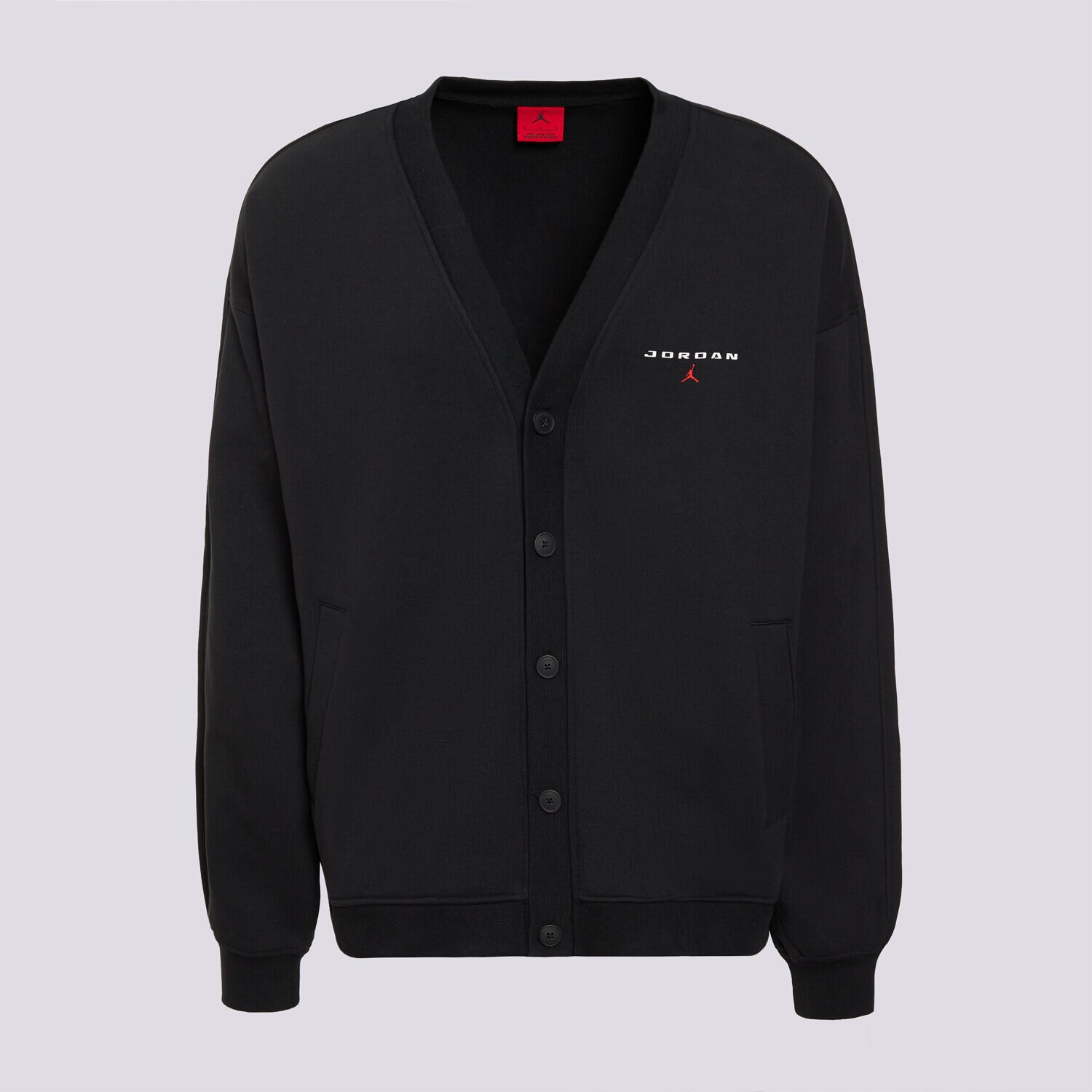 Bărbați bluză JORDAN BLUZĂ M J FLT FLC CARDIGAN LB IW6370-010 Negru