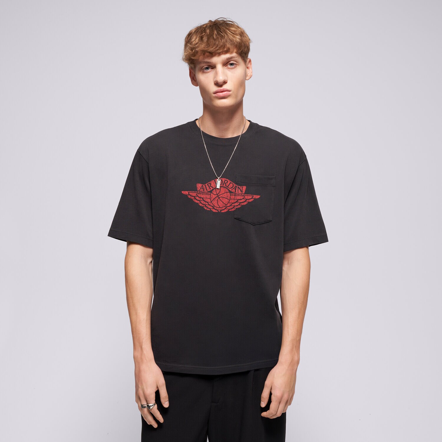 Bărbați tricou JORDAN TRICOU M J FLT ES 85 W PKT SS CRW IO2084-010 Negru